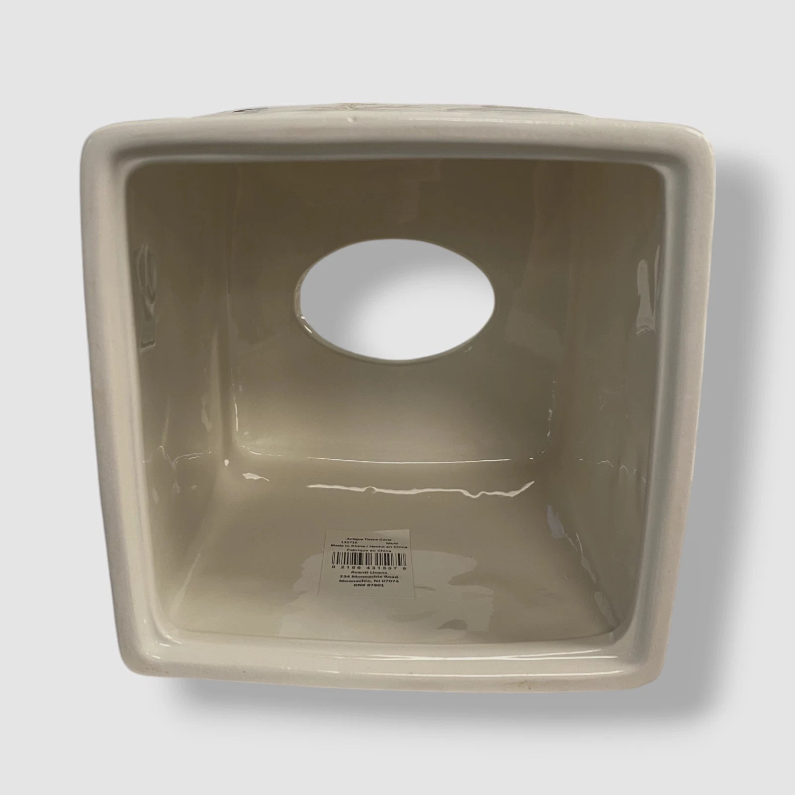 Avanti Beige Starfish & Seashells Ceramic Tissue Box Cover. | eBay