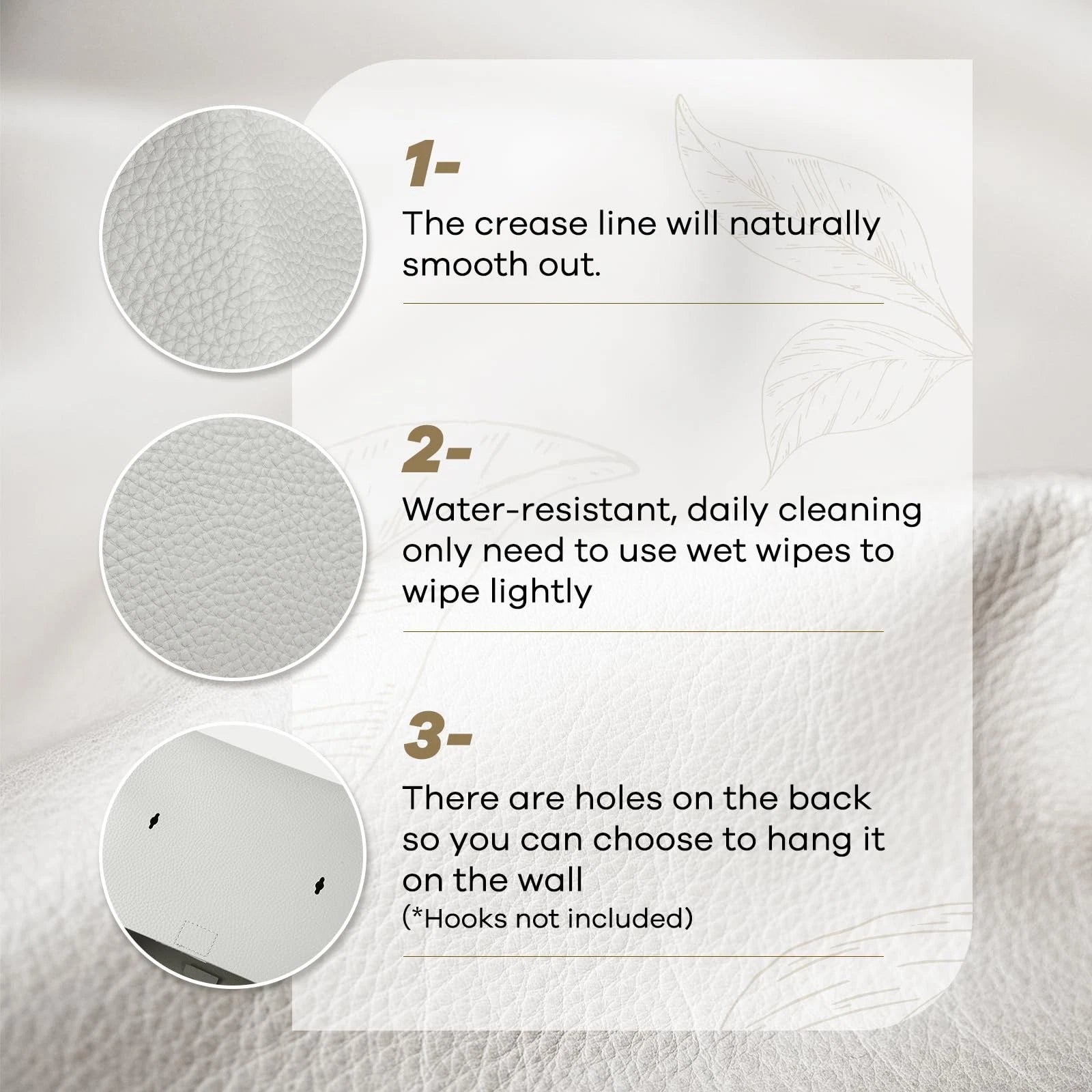 Leather Disposable Paper Hand Towels Tissue Box Cover Holder For Kleenex, Cream | eBay