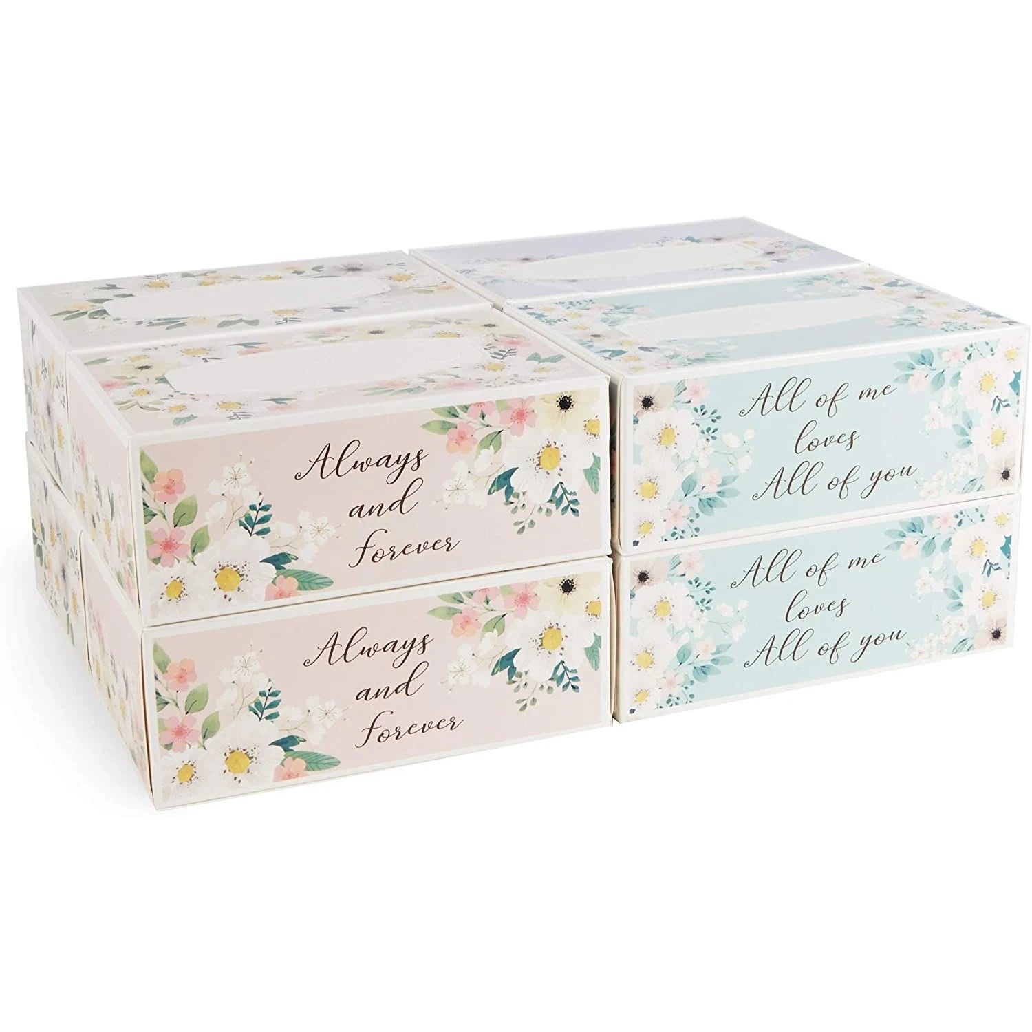 8 Pack Wedding Facial Tissue Box Set, 3-Ply, 100 Sheets/Box, 800 Sheets Total | eBay