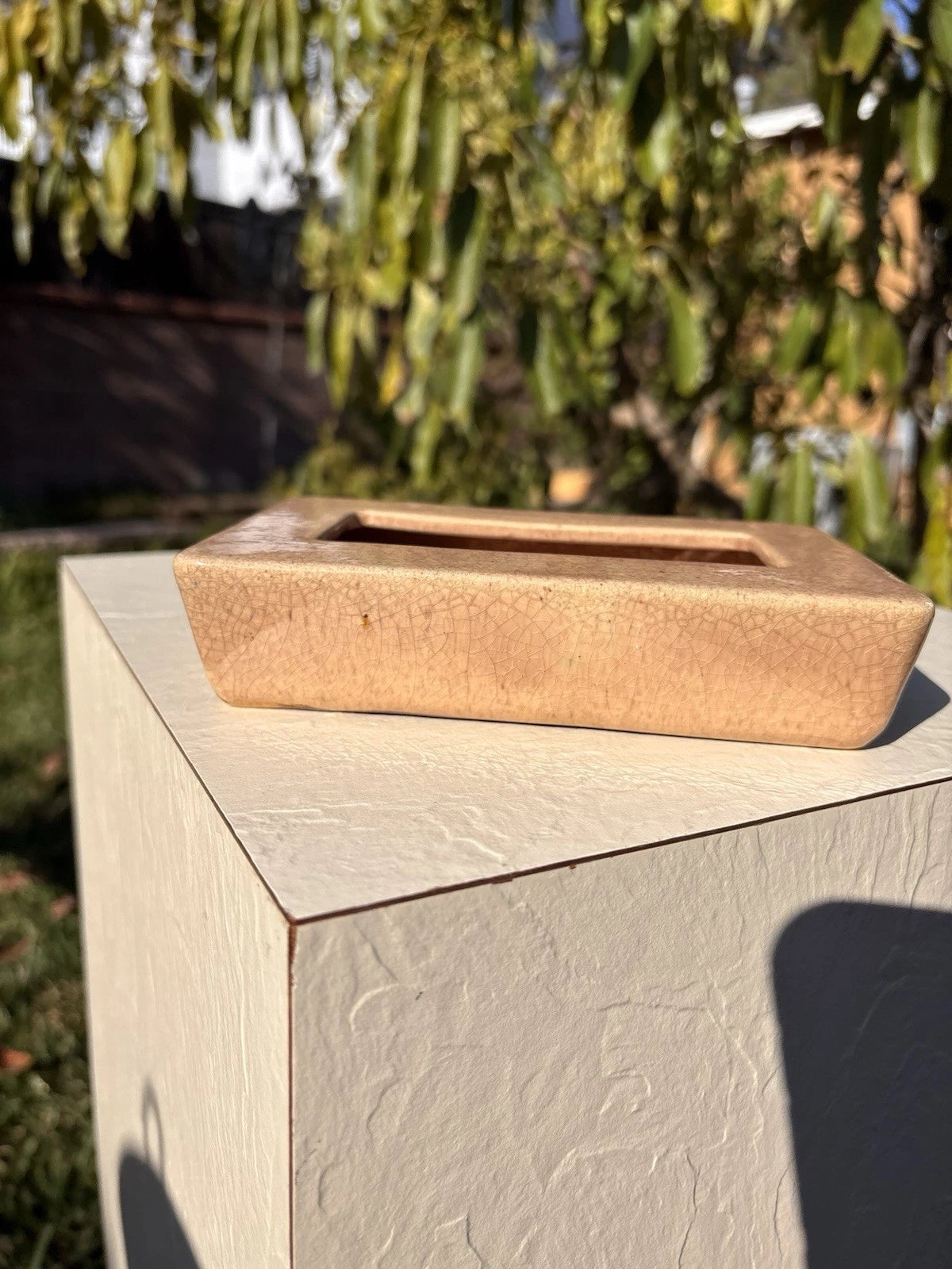 Pottery Ceramic Tissue Box Signed Gm c Stay Jackson 1945 6.5x4” | eBay