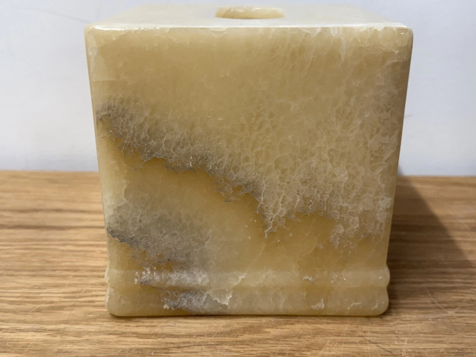 SELAMAT DESIGNS Solid & Heavy Luxury Marble Tissue Box Holder Yellow Tan | eBay