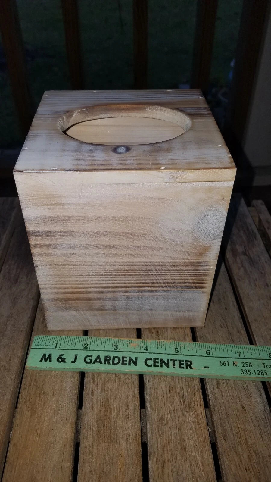 Rustic Wood Barnwood Tissue Box Cover: Tissue Cube Box | eBay