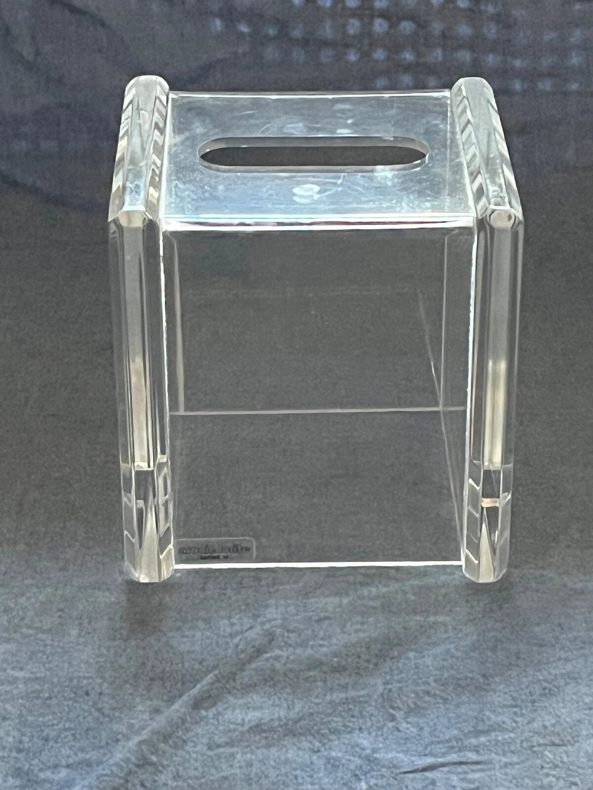 MidCentury Modern ARONIE LUCITE Clear Acrylic Tissue Box Holder Cover MCM Vintag | eBay
