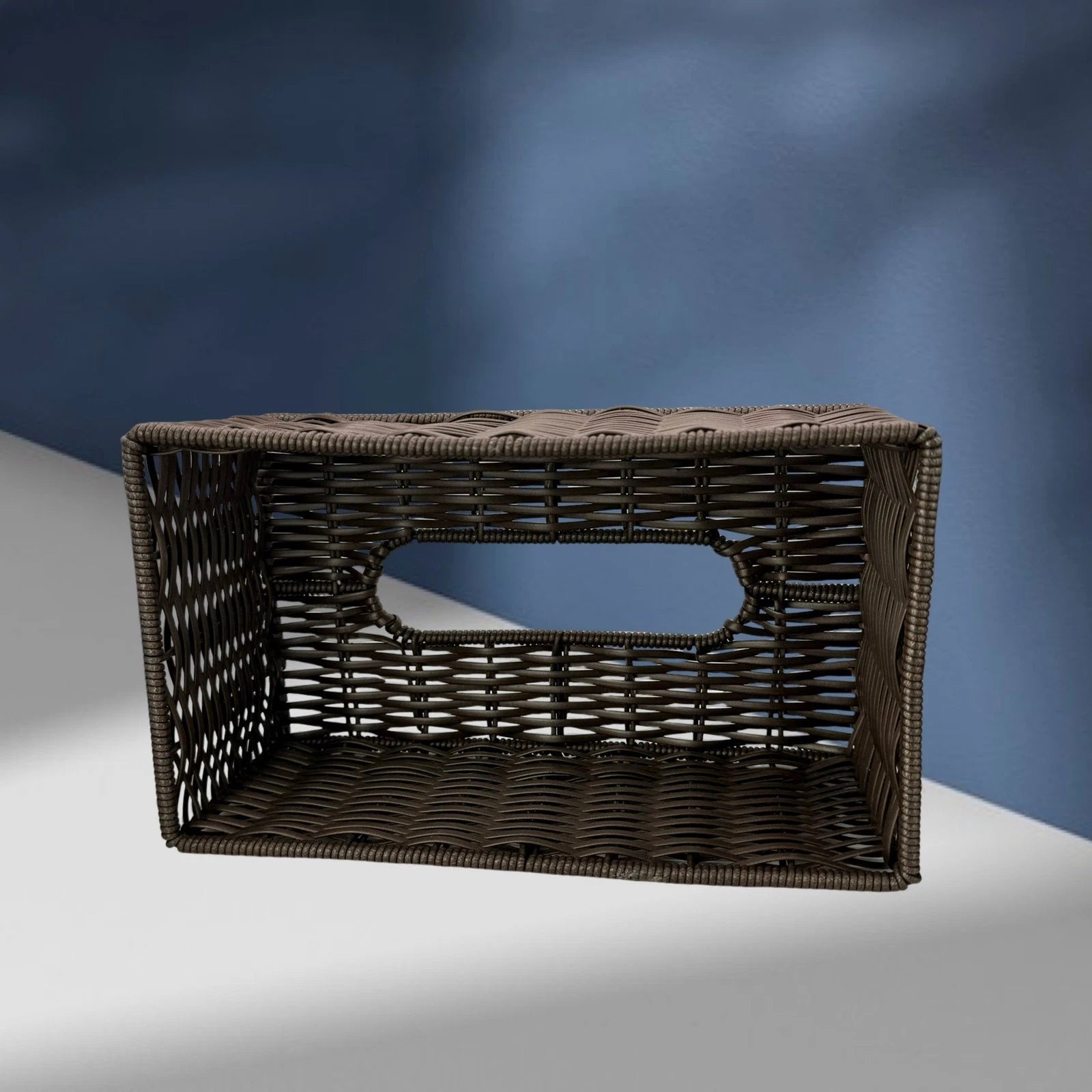 Rectangular Poly-Wicker Tissue Box Cover | eBay