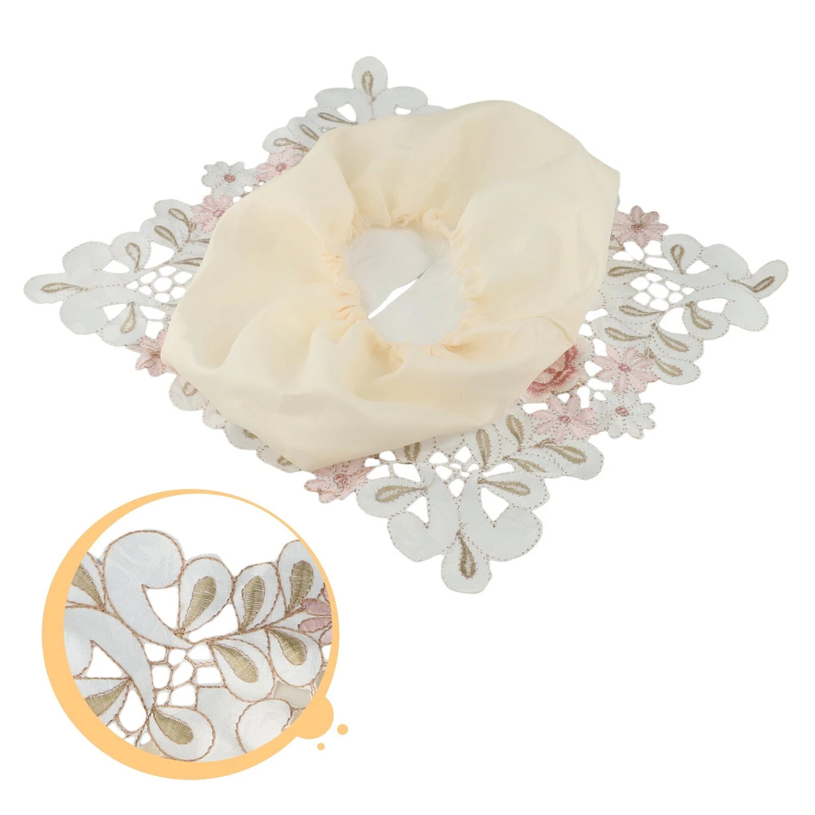 Exquisite Vintage Lace Fabric Tissue Box Cover Embroidered Tissue Box Cover | eBay