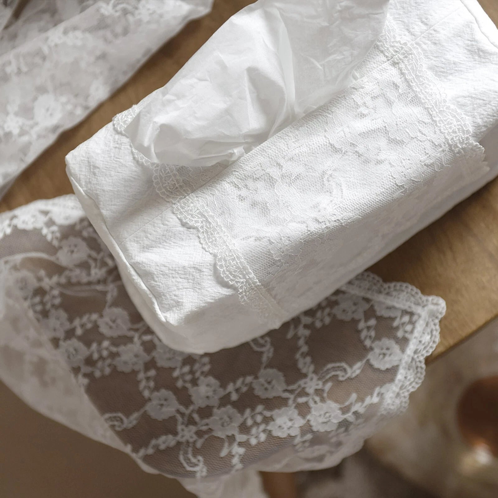 Elegant Lace Tissue Refill Cover Holder Case Living Room Home Deco Made in Korea | eBay