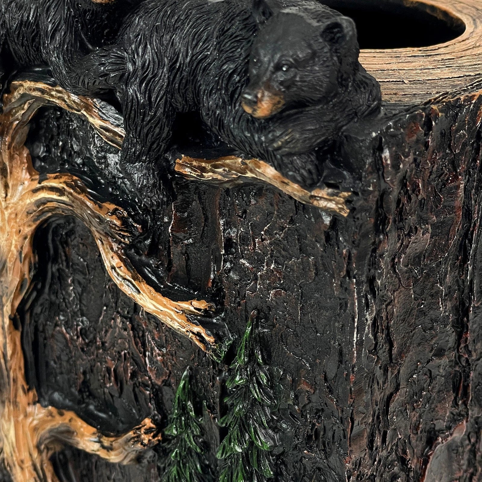 Bear Square Tissue Box Cover – Rustic Lodge Black Bear Bathroom Decor, Felt Pads | eBay