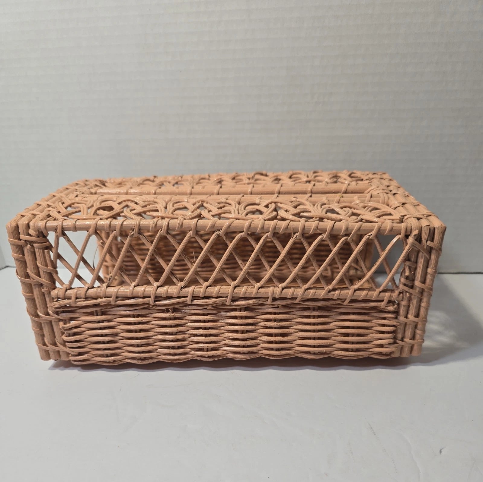 tissue box cover Handwoven Rattan Boho bathroom Decor | eBay