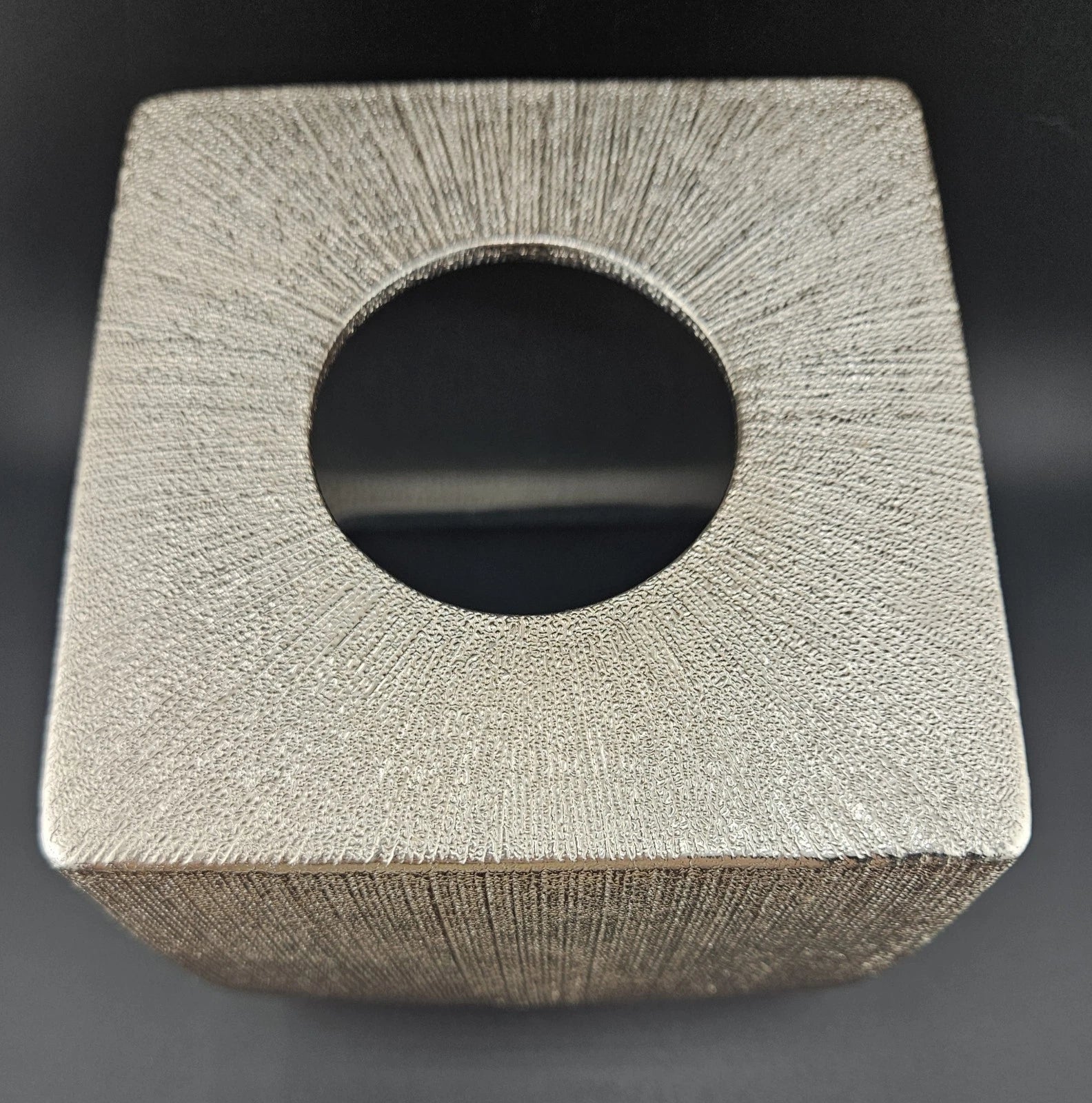 CARO BOUTIQUE Pink Tissue Box Cover Metallic High End Bathroom Acessories 6"H | eBay