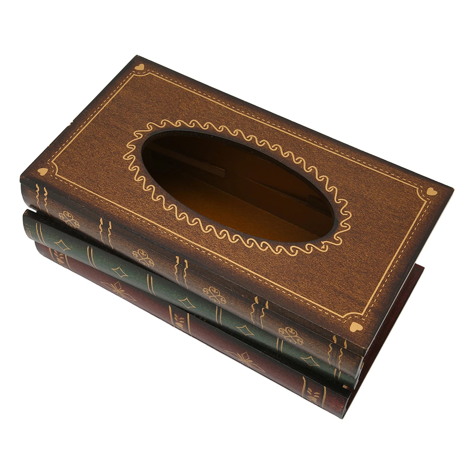 Book Tissue Box Cover Rectangular Tissue Holder Dispenser Paper Cover Case | eBay