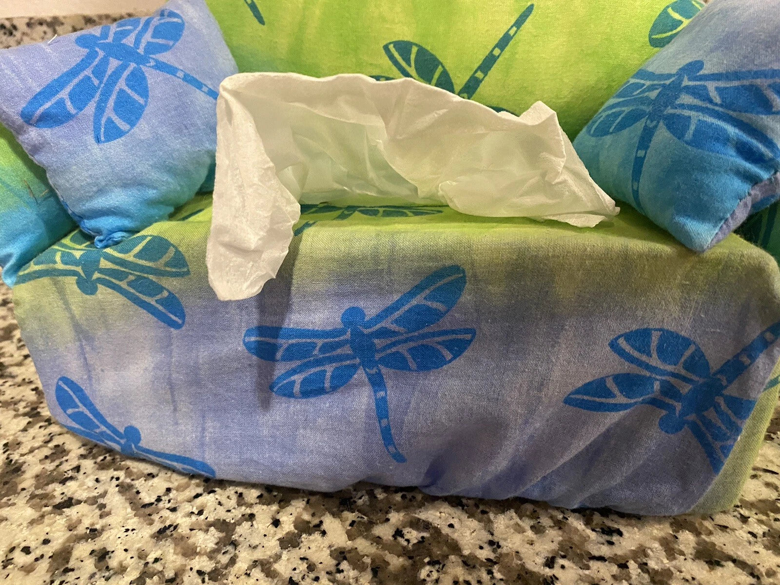 tissue kleenex box COUCH SOFA SLIPCOVER DRAGONFLY FABRIC DISPENSER cover | eBay