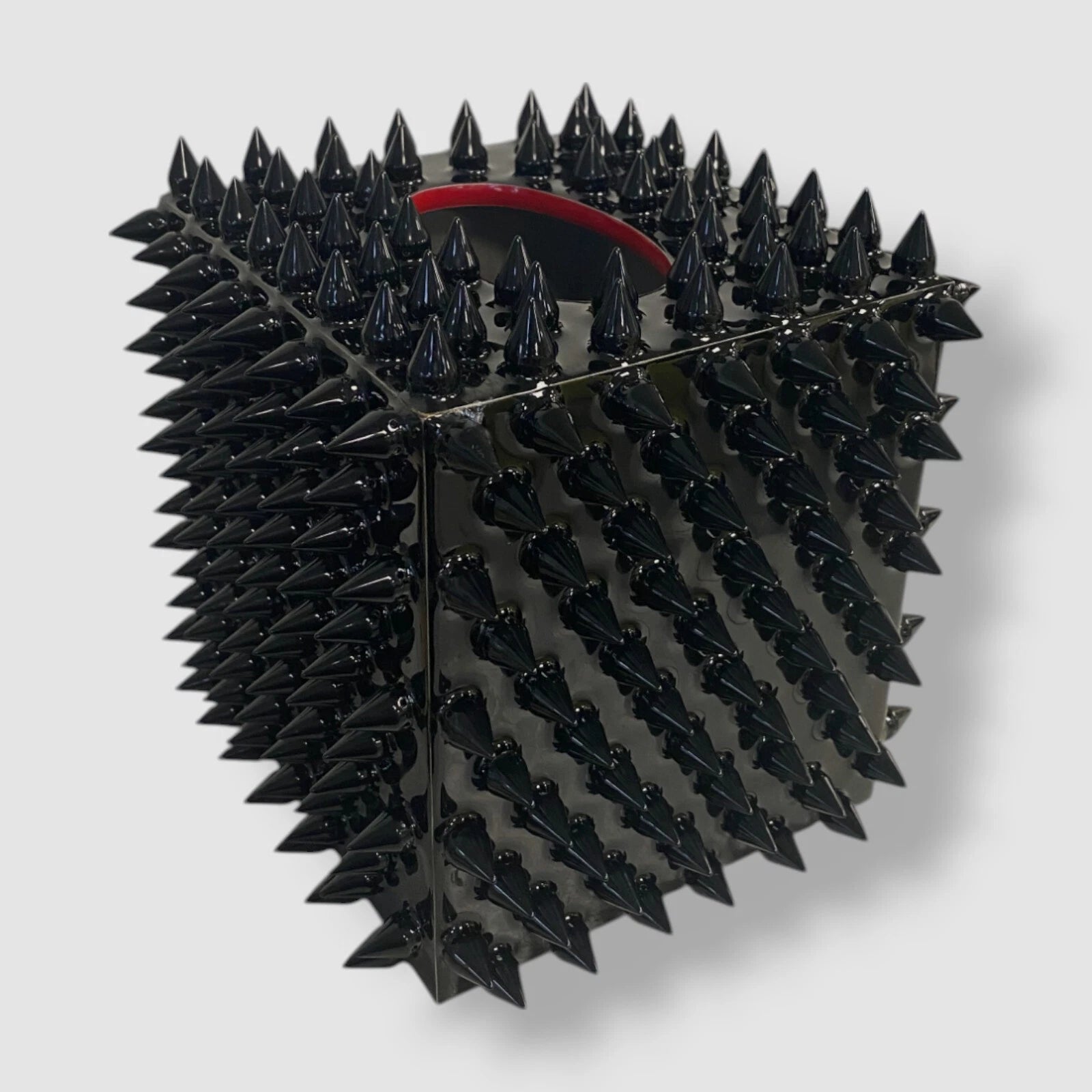 Mike & Ally Black Boutique Spiked Quill Tissue Box Cover | eBay