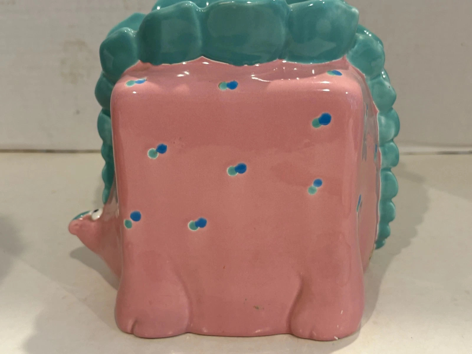 FITZ & FLOYD Vintage 1986 Pink & Green Dinosaur Tissue Box Holder | eBay