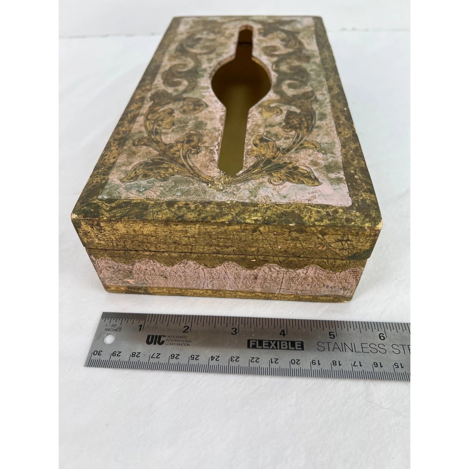 Mid-Century Italian Florentine Wooden Tissue Box Holder Handcrafted Decorative D | eBay
