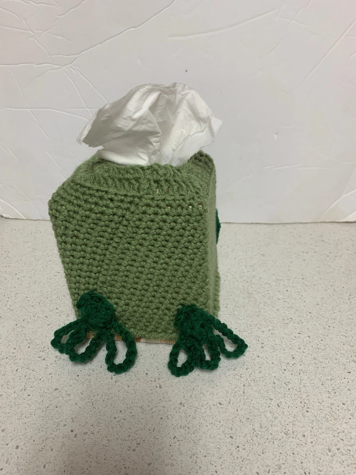 Frog Tissue Box Cover New Handmade Crochet | eBay