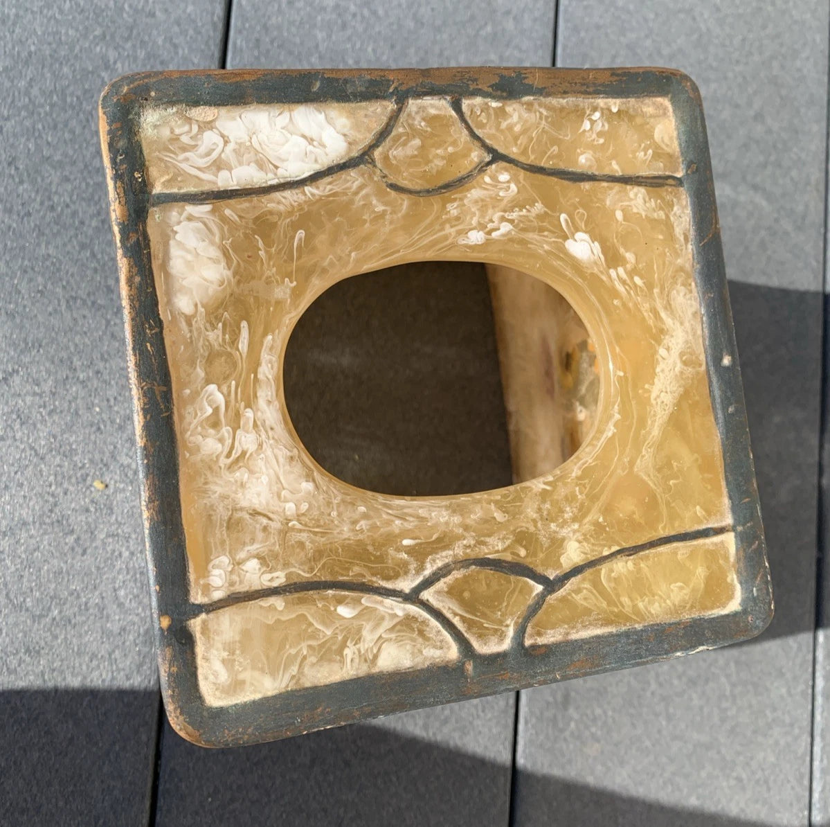 Vintage Acrylic Tissue Box Cover Fresh Fields Pressed Flowers So Pretty!! | eBay