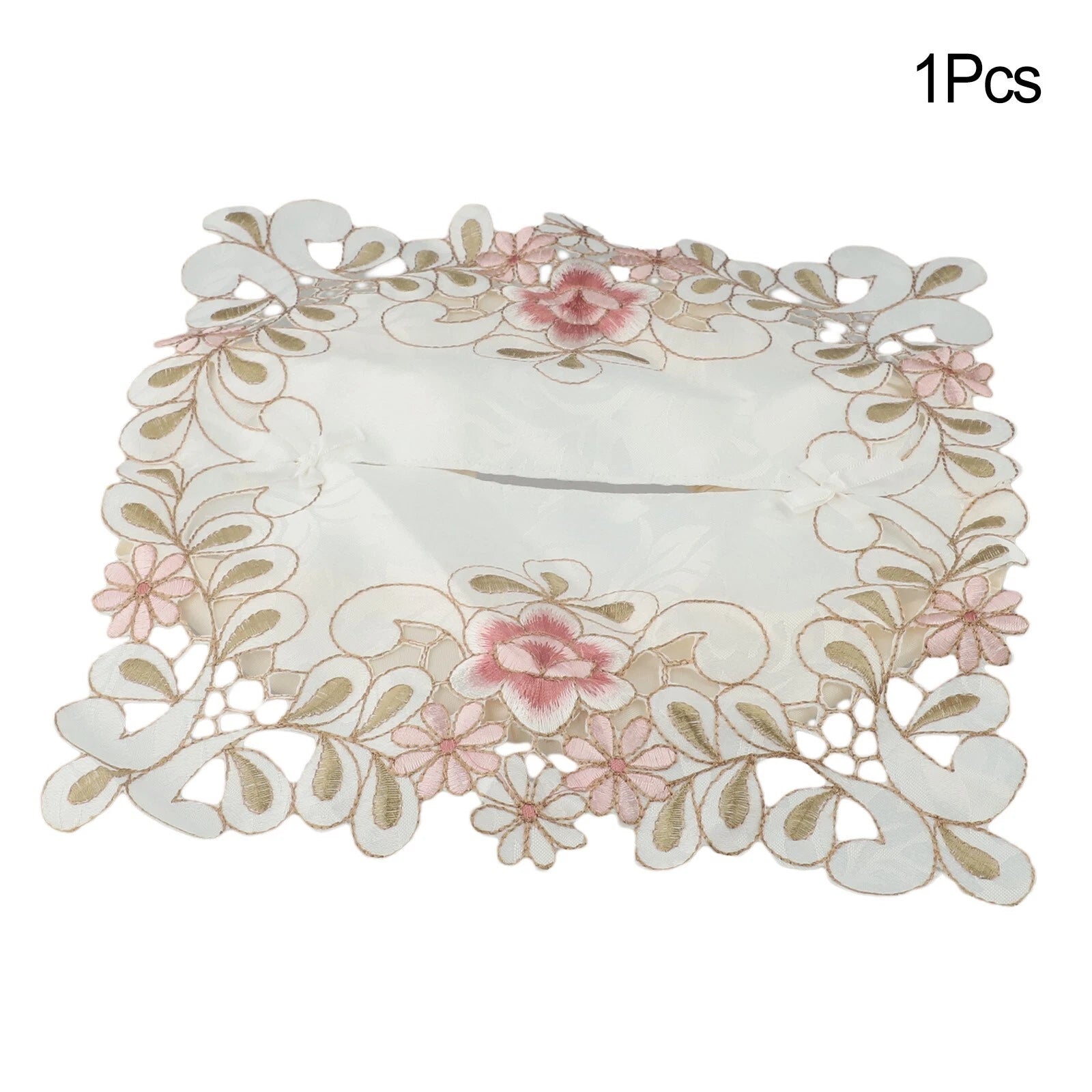 Exquisite Vintage Lace Fabric Tissue Box Cover Embroidered Tissue Box Cover | eBay