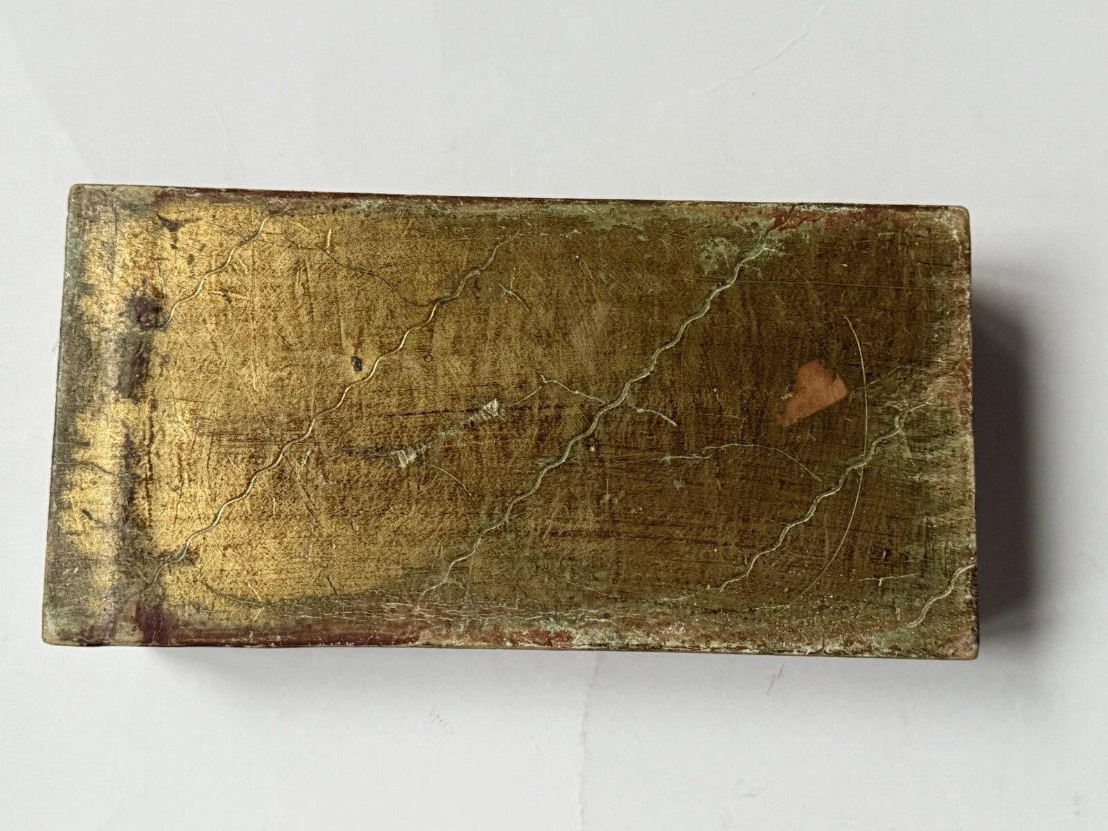 RARE Vintage Gold *BLUE Hollywood TISSUE HOLDER Cover Antique ITALY Florentine | eBay