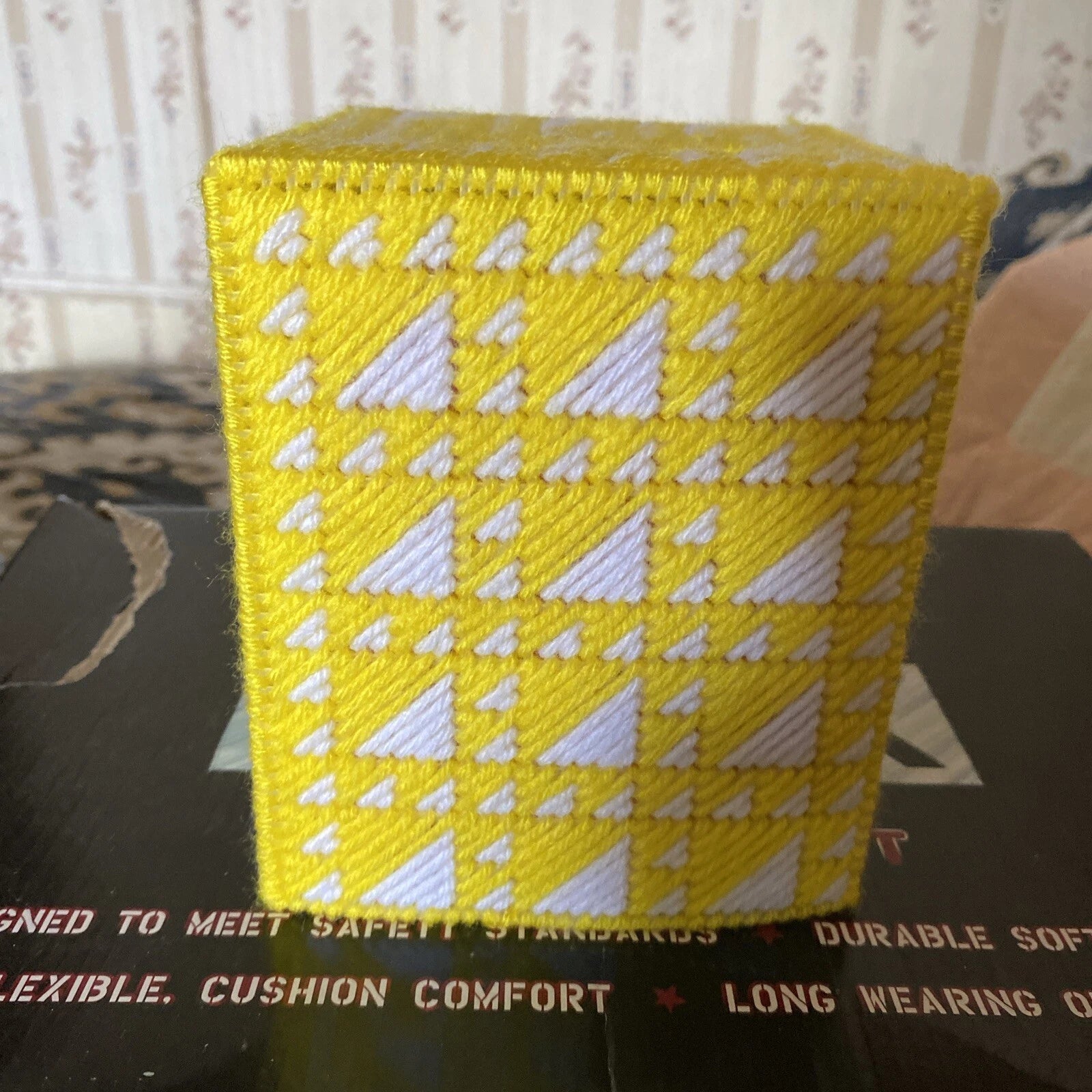 Handmade Plastic Craft Tissue Box Cover / Yellow | eBay