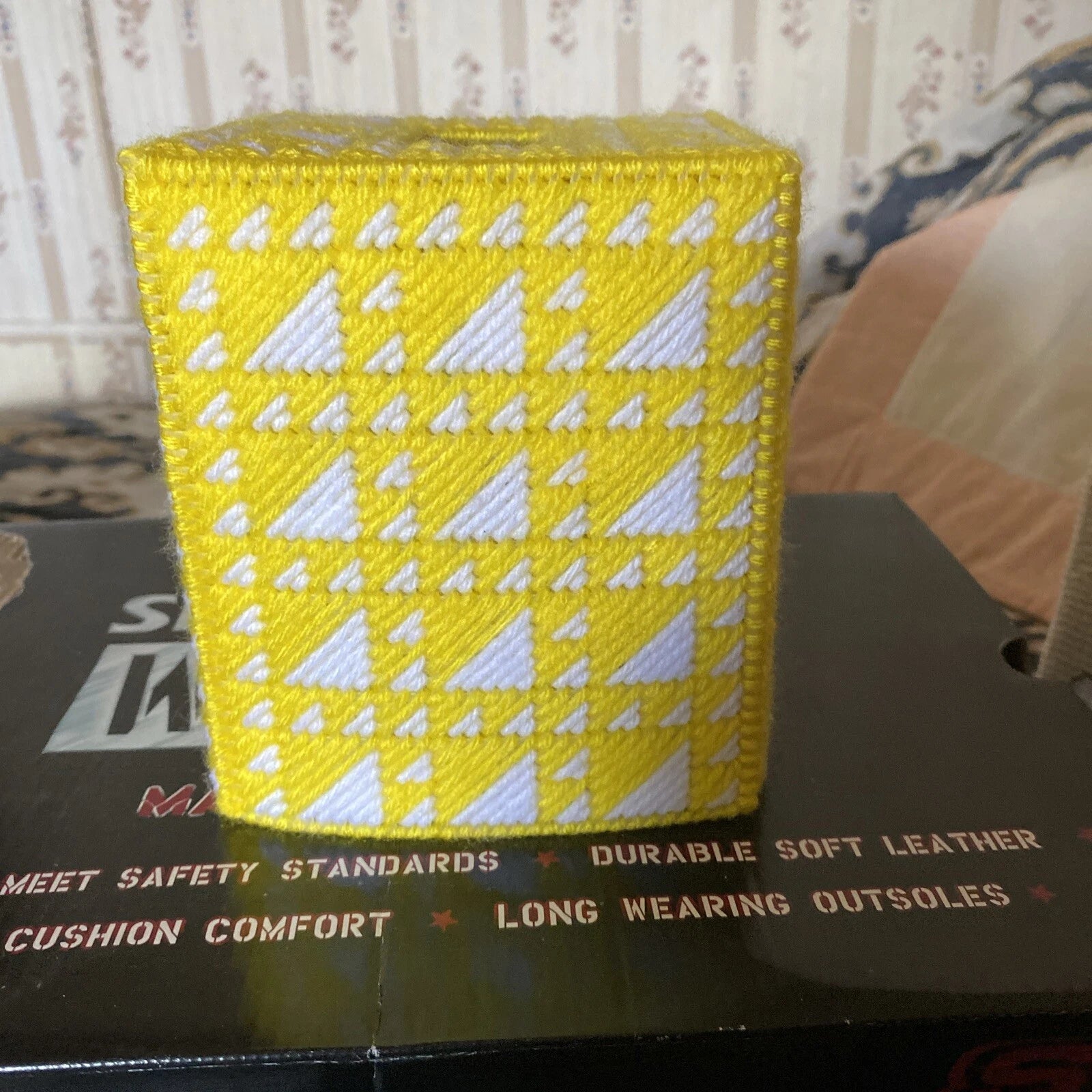 Handmade Plastic Craft Tissue Box Cover / Yellow | eBay