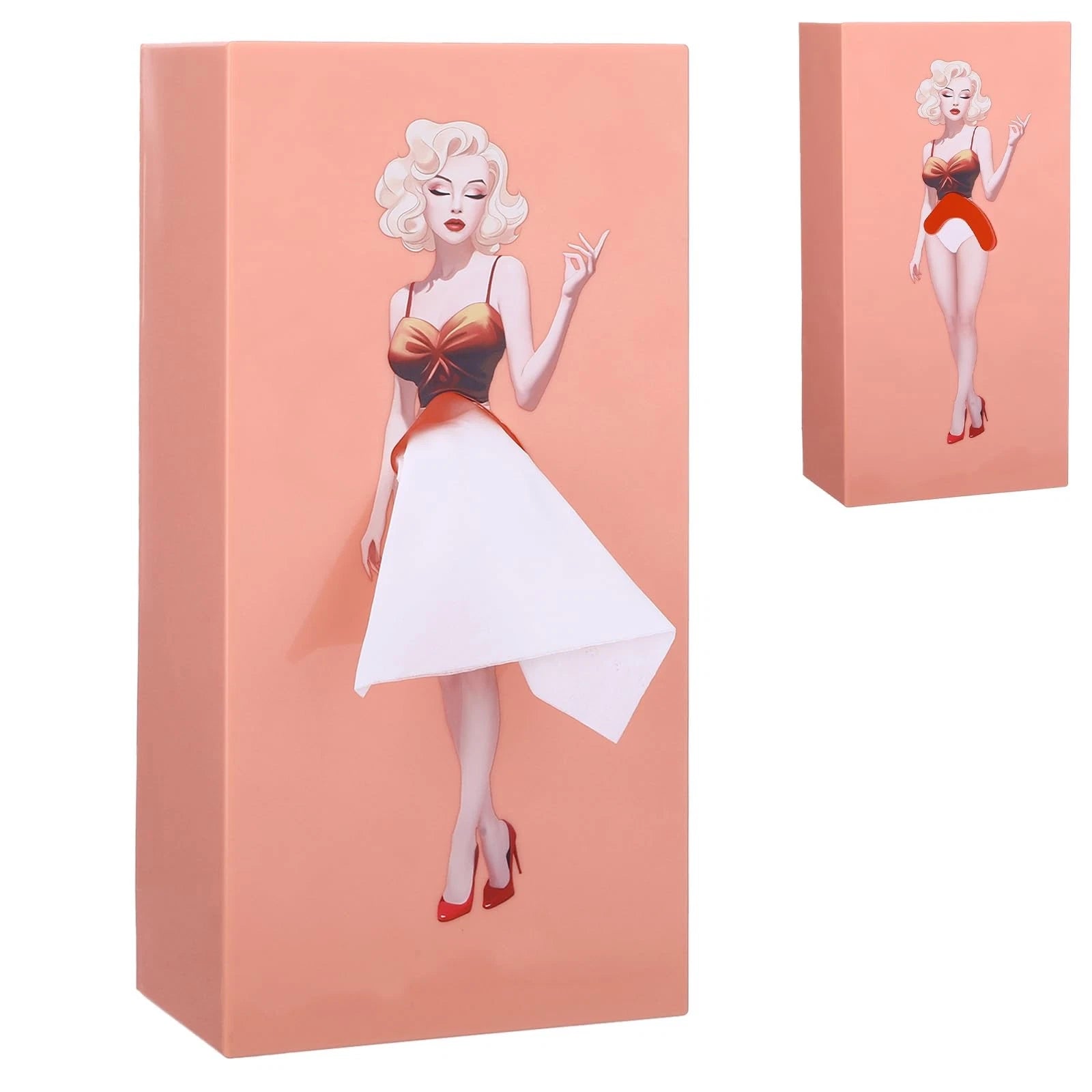 Pulling Skirt Tissue Box, Creative Tissue Boxes Holder, Pink Fun Lady Skirt T... | eBay