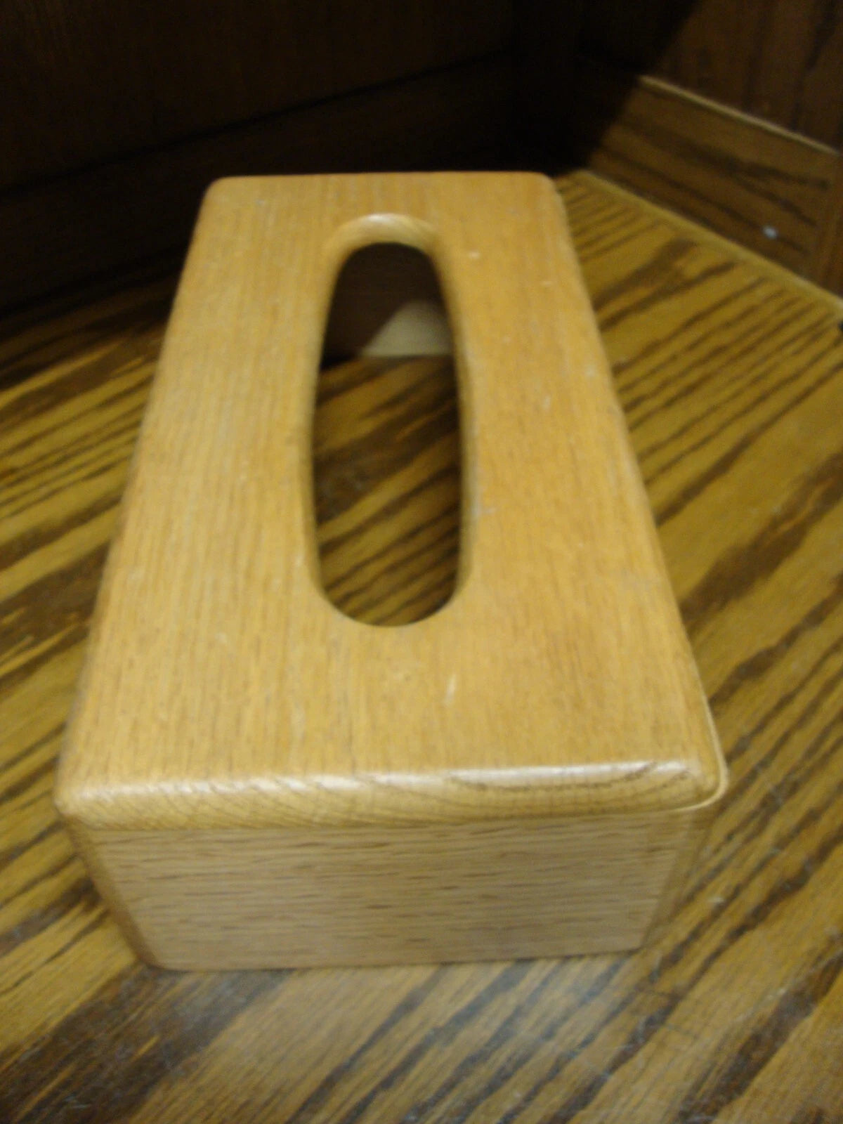 Wooden Tissue Box Cover-Rectangular 3.25x5.6x10.75"Natural Wood Finish Decor 985 | eBay