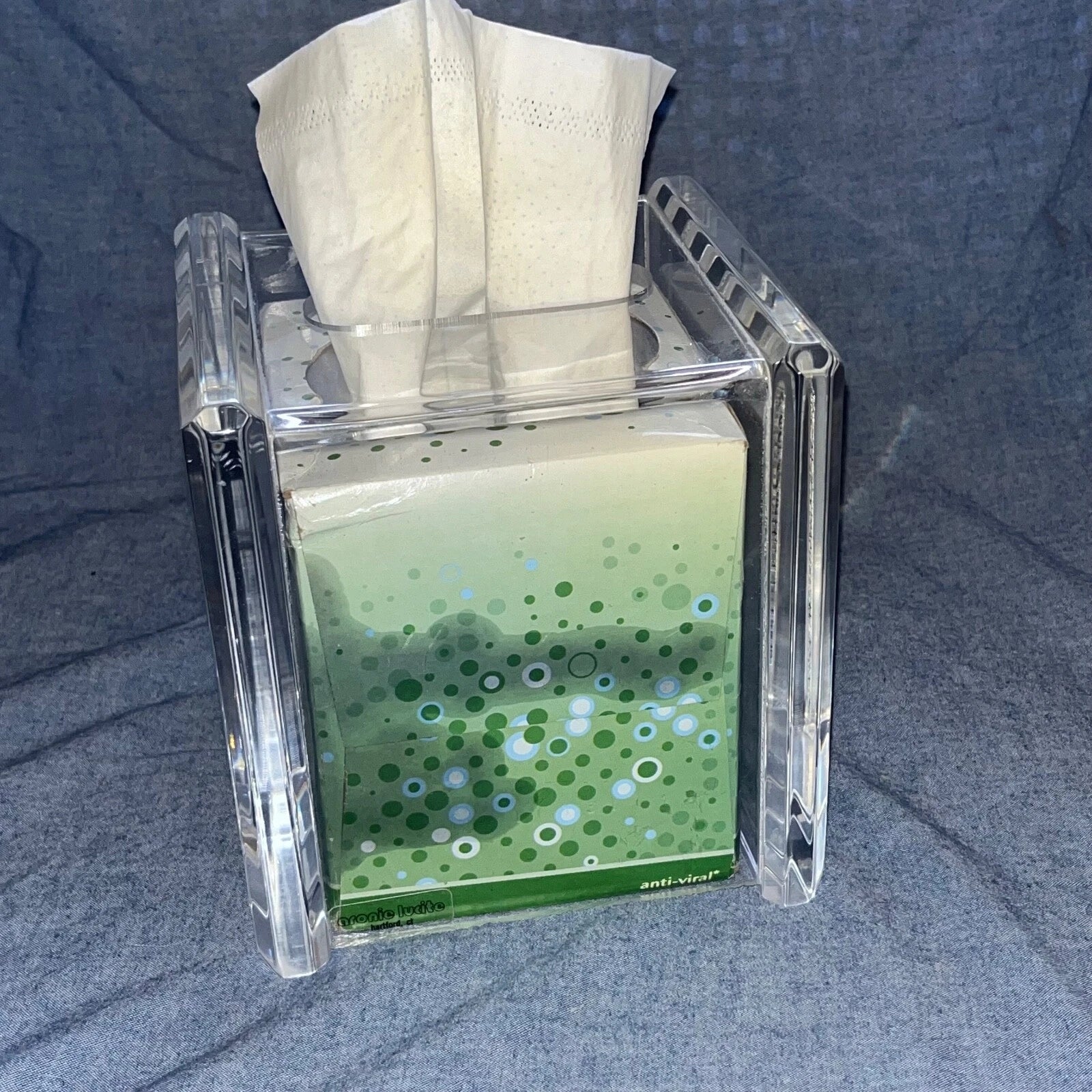 MidCentury Modern ARONIE LUCITE Clear Acrylic Tissue Box Holder Cover MCM Vintag | eBay