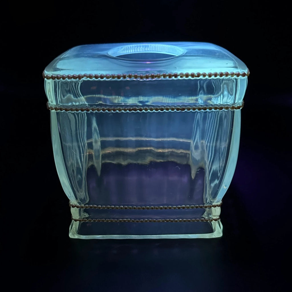 Vintage MCM Beaded Lucite Tissue Box Holder | eBay