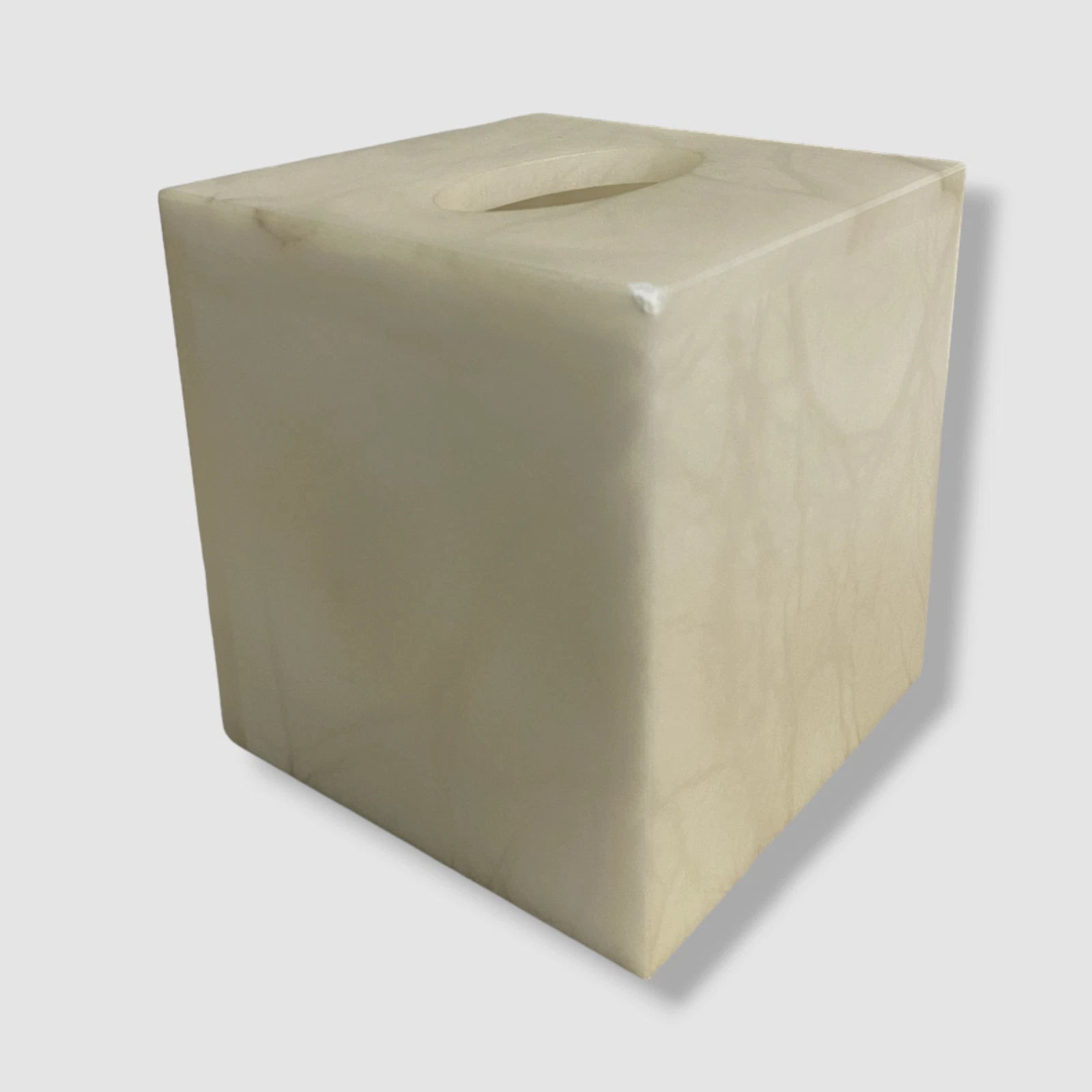 $255 KASSATEX Ivory Alabaster Alisa Cream Tissue Box Cover | eBay