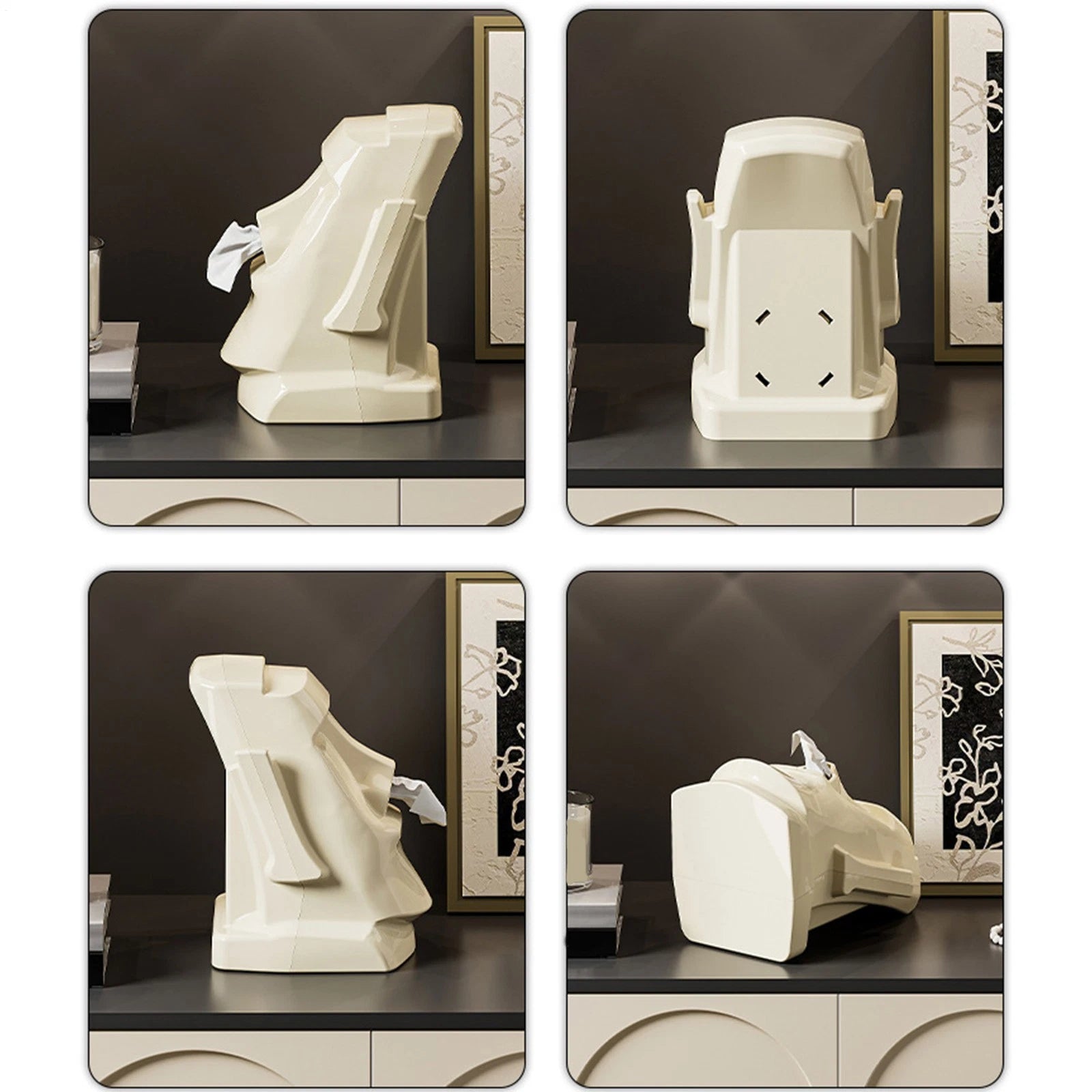 1x Creative Easter Island Statue Tissue Box Headphone Stand Glasses Rack Holder | eBay