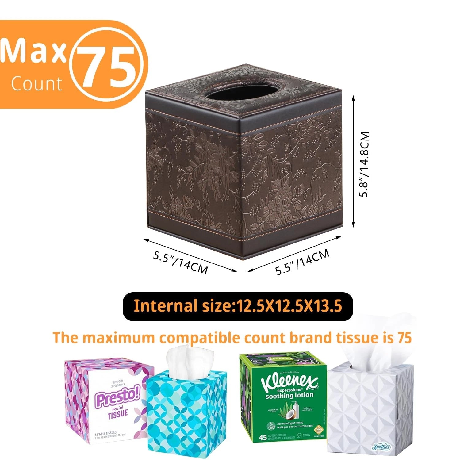 Tissue Box Cover Square,upgrade 99% Compatible Large Size,cube Tissue Box Holder | eBay