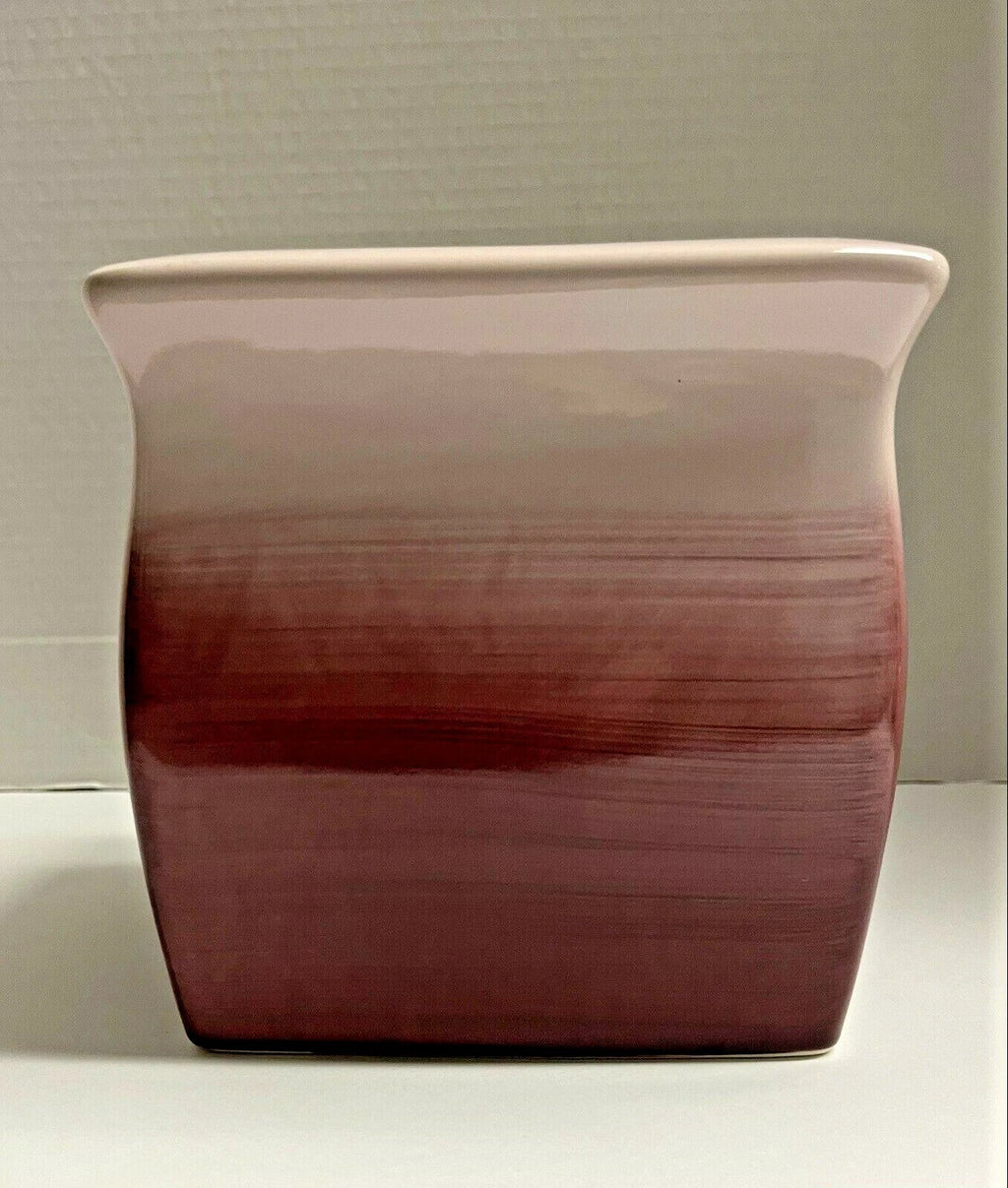 Wamsutta Square Ceramic Tissue Box Cover PURPLE and LAVENDER OMBRE | eBay