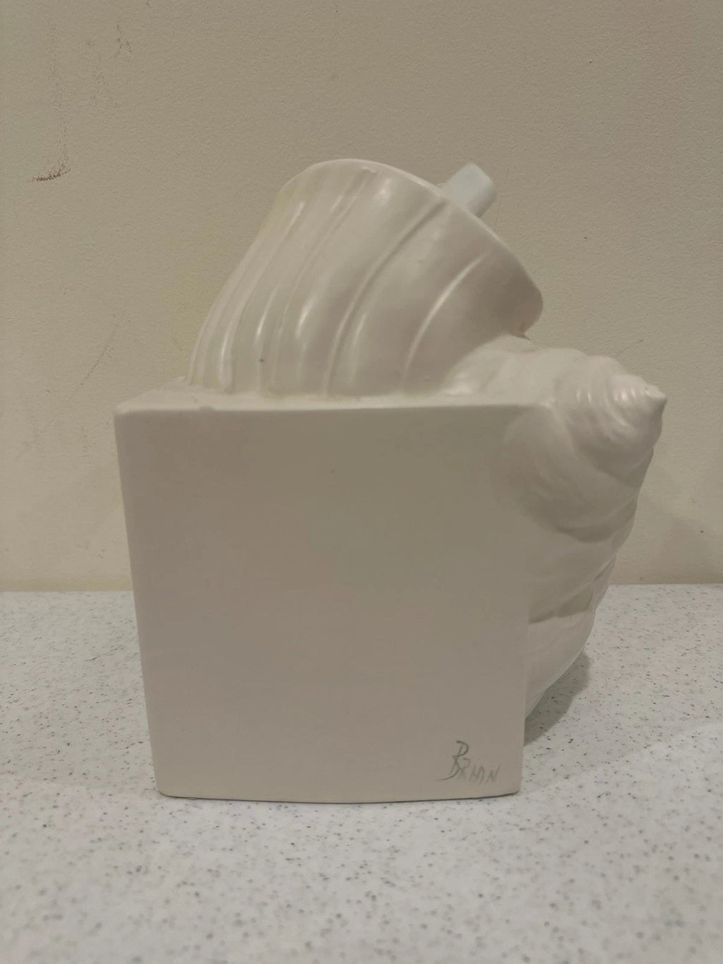 Vintage Conch Sea Shell Tissue Box Cover Ceramic Pottery | eBay