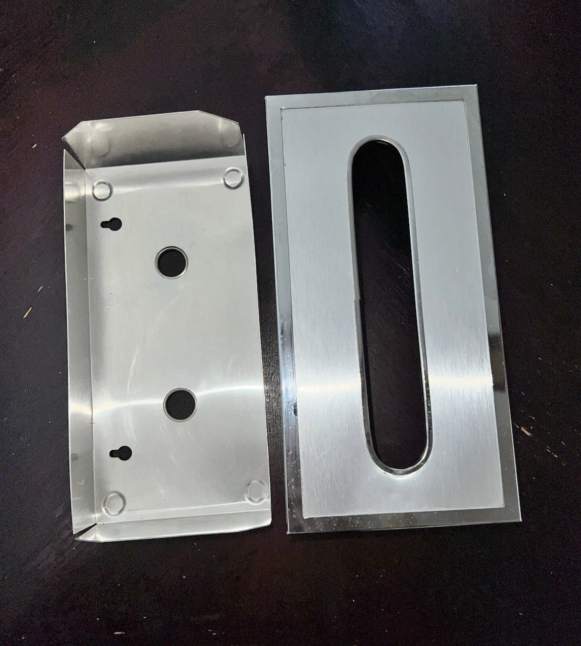 Vintage Chrome Tissue Box Paper Holder Retro Recessed Bathroom Lid Cover | eBay