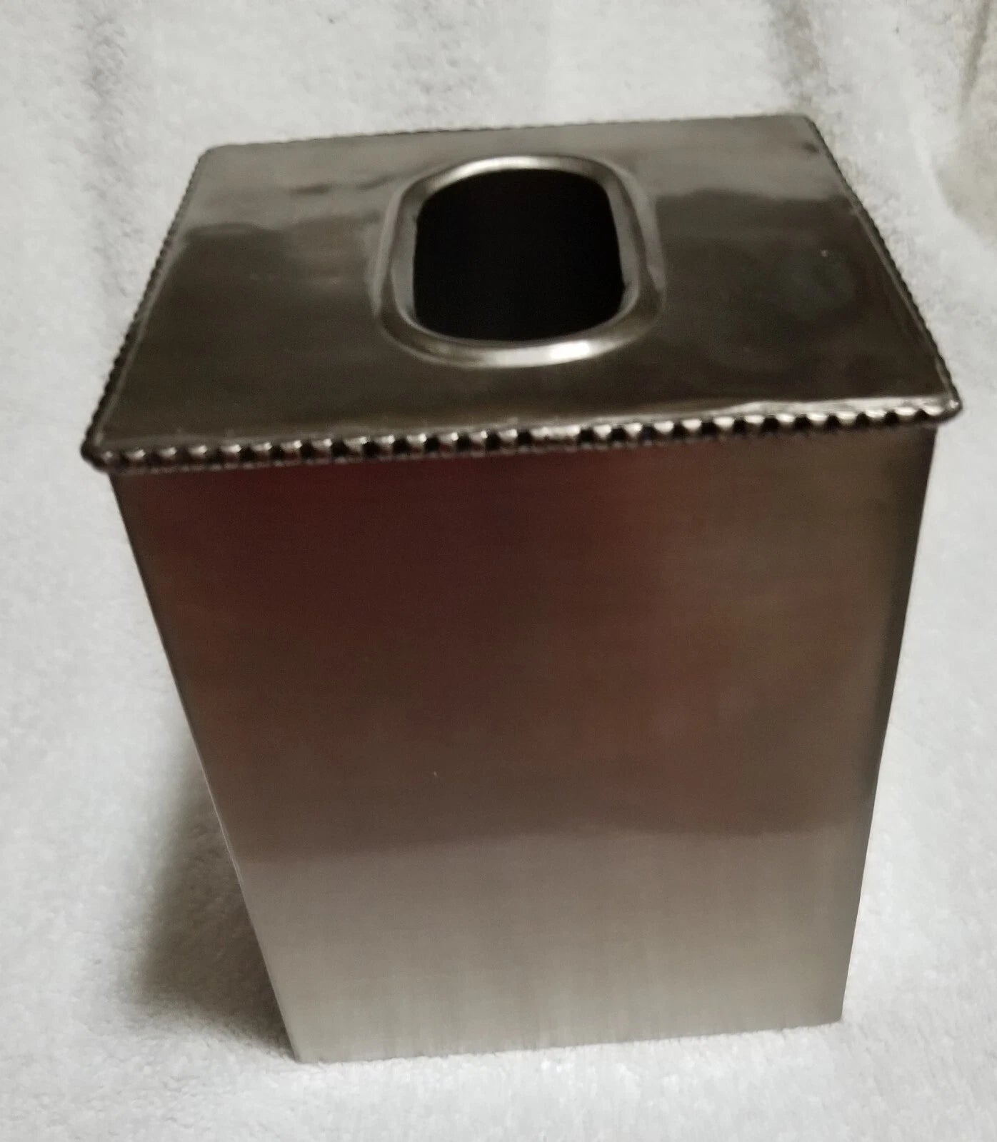 Vtg Pewter Color Metal Tissue Box Cover by Target--Appears to be Stainless | eBay