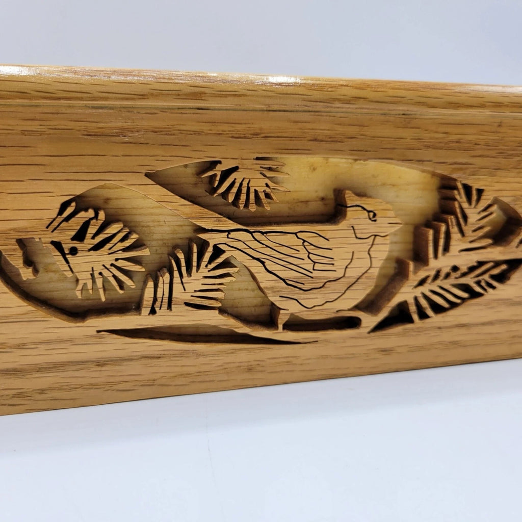 Vintage Handmade Wood Wooden Tissue Box Cover Bird Laser Cut | eBay
