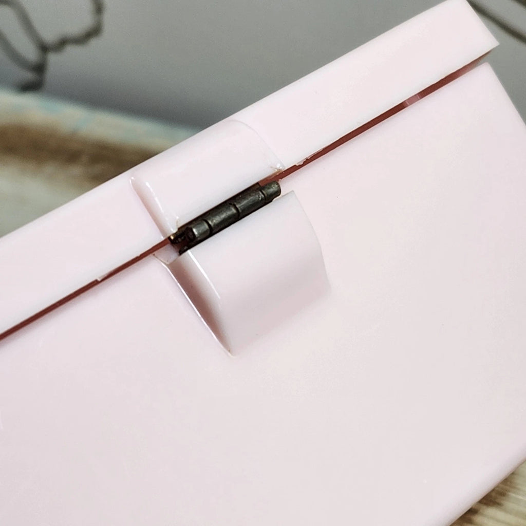 Vintage Pink Plastic Tissue Box Holder Hinged Lid Scalloped Edges | eBay
