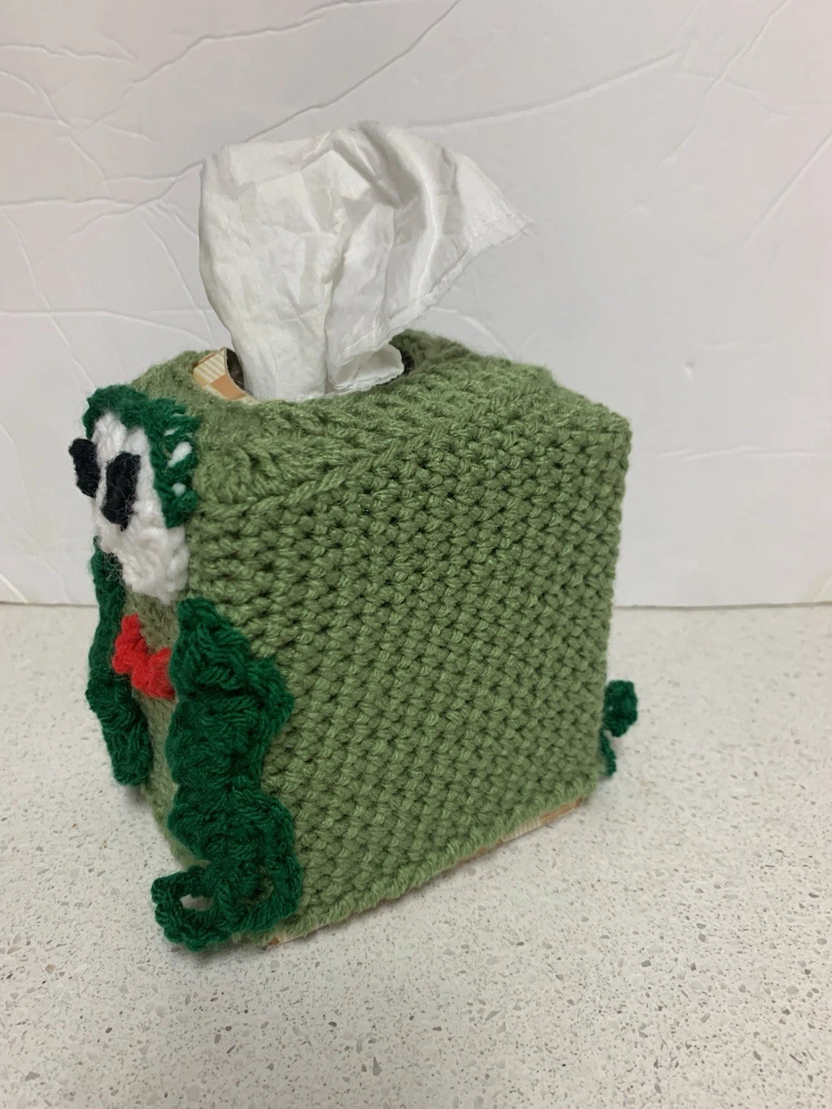 Frog Tissue Box Cover New Handmade Crochet | eBay