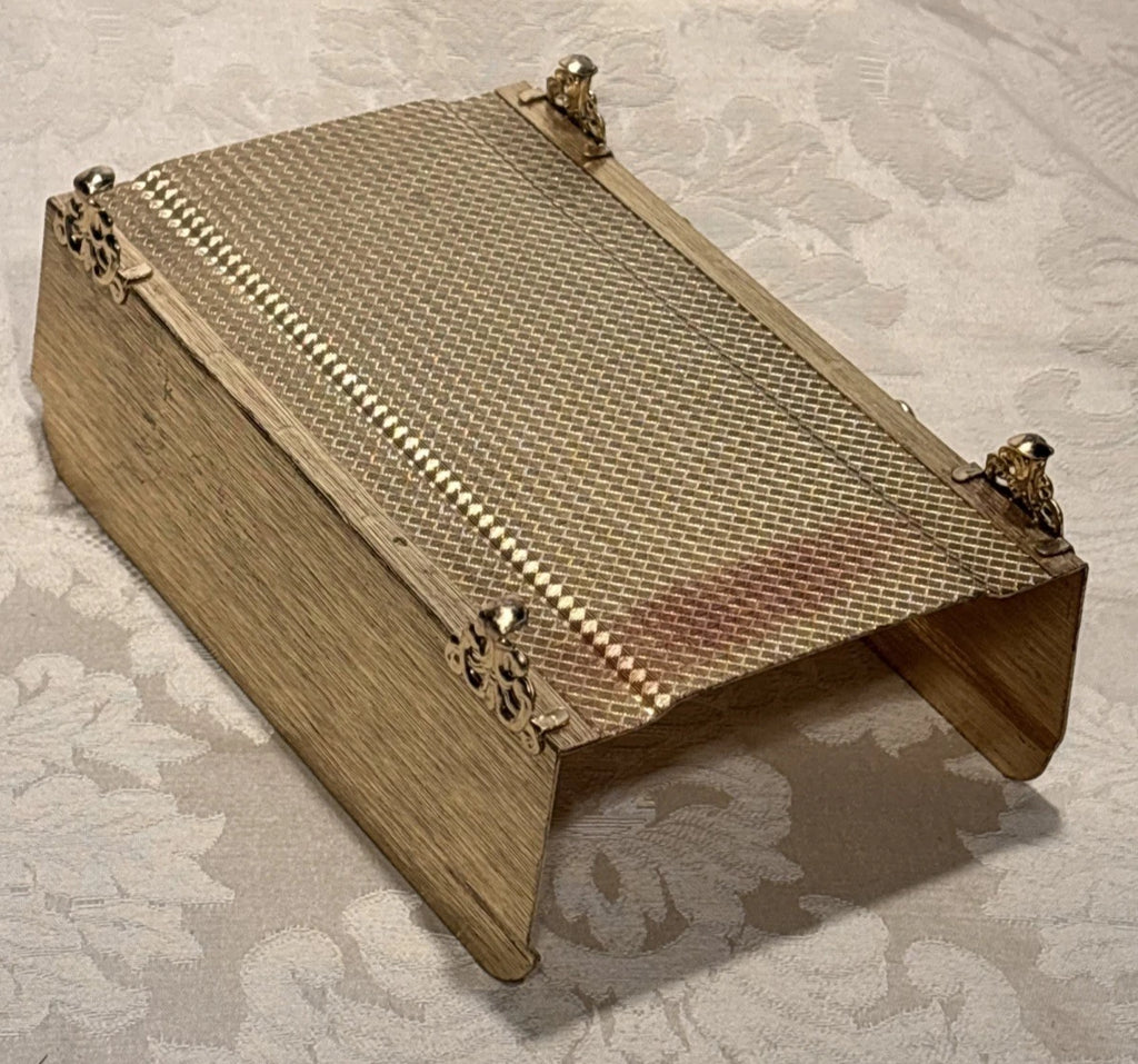 Vintage Footed Gold Tone Metal Seashells Napkin Guest Towel Tissue Holder | eBay