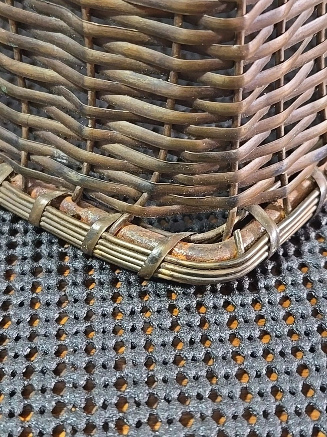 Vintage Wicker Weave Brass Tissue Box Cover | eBay