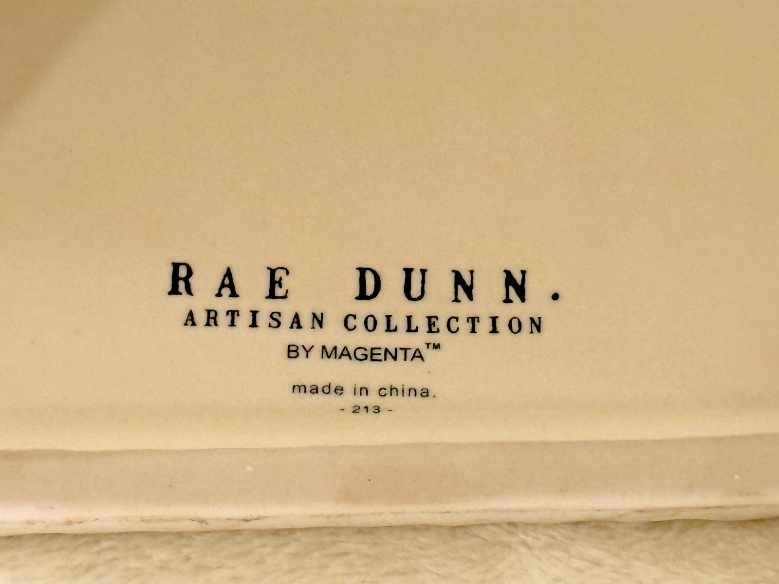 RAE DUNN ~ Tissues ~ Square Block Tissue Box Cover Holder Kleenex ~ Ceramic ~EUC | eBay