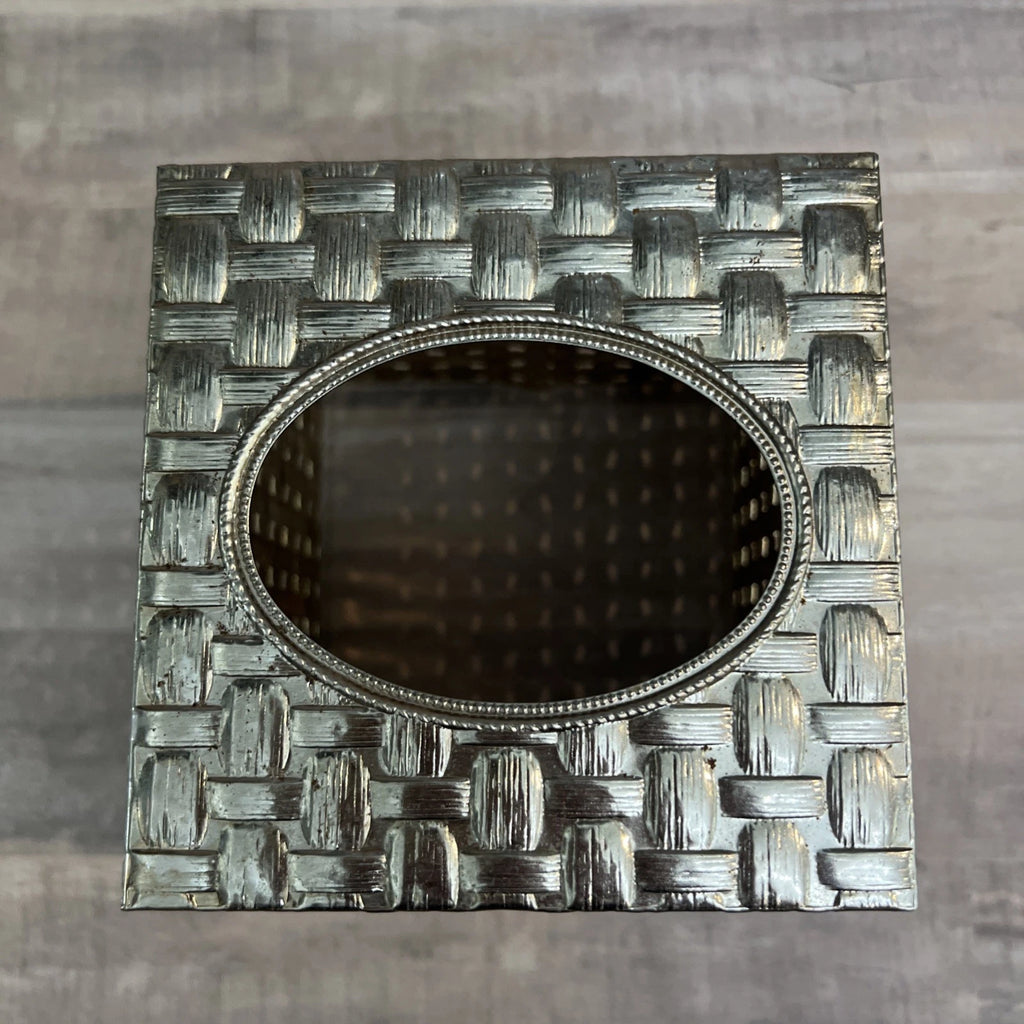 VTG Hollywood Regency Brass Tissue Box Cover Strawberry Blossom Weave 5.5"x4.5" | eBay