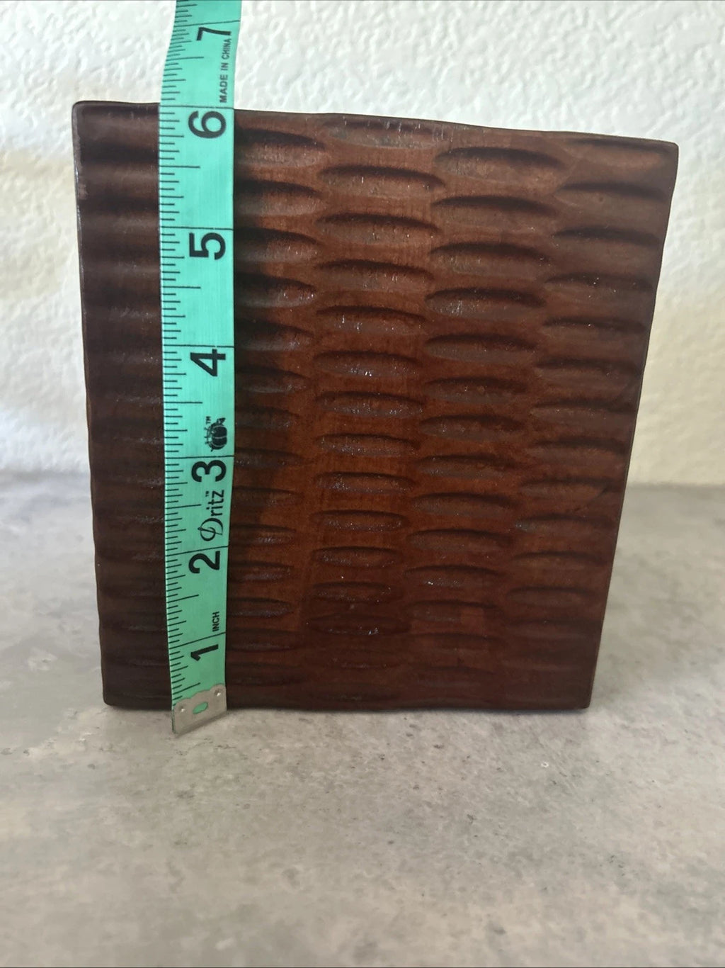 Vintage Echo Wooden Wood Vanity Tissue Square Woven Box Cover - Good Condition | eBay