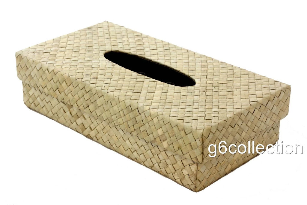 Pandan Woven Paper Tissue Napkin Box Cover Holder Rectangle Handmade Home Decor | eBay