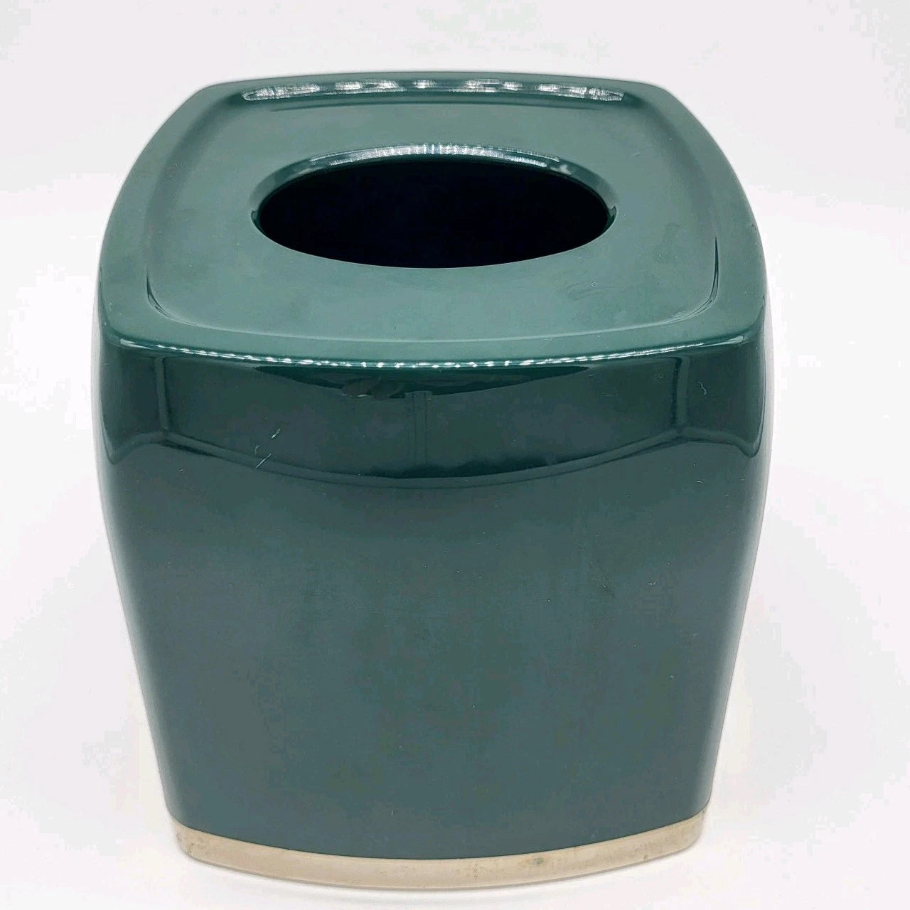 Vtg Emporer Green and Gold Tissue Box Cover Plastic Dark Green Hollywood Regency | eBay