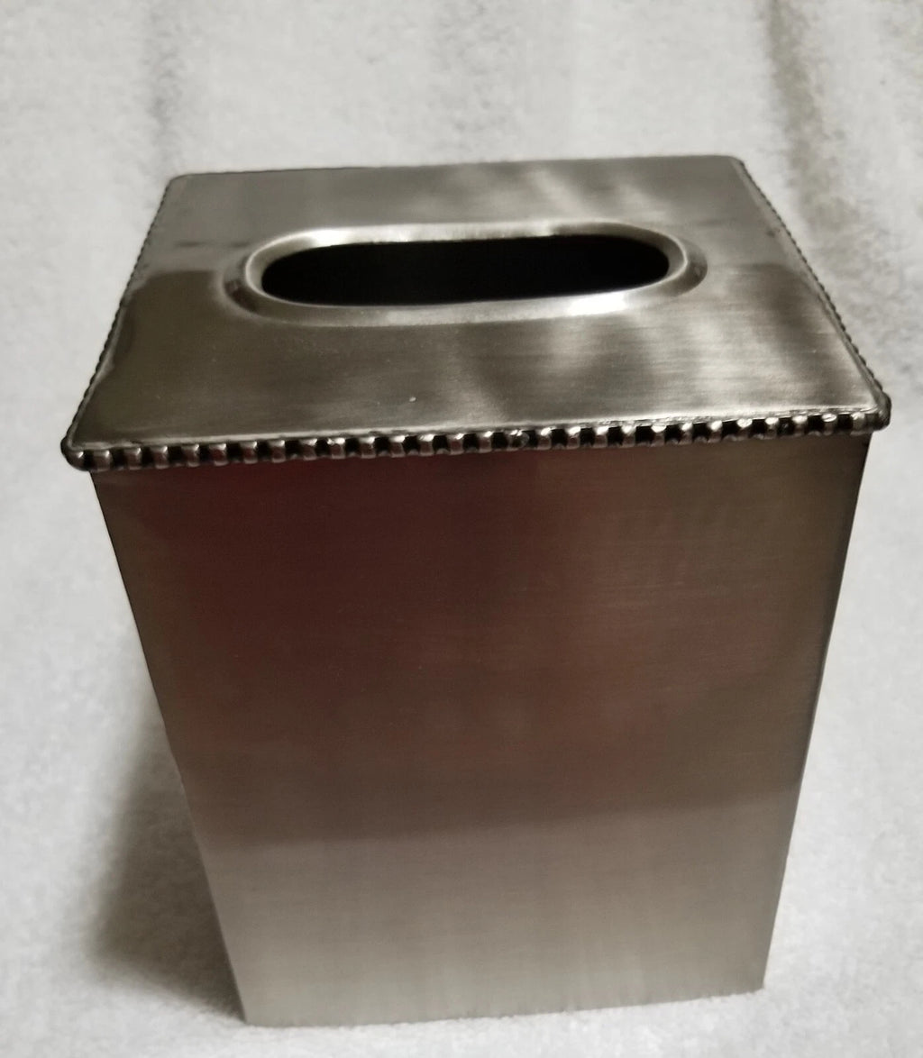 Vtg Pewter Color Metal Tissue Box Cover by Target--Appears to be Stainless | eBay