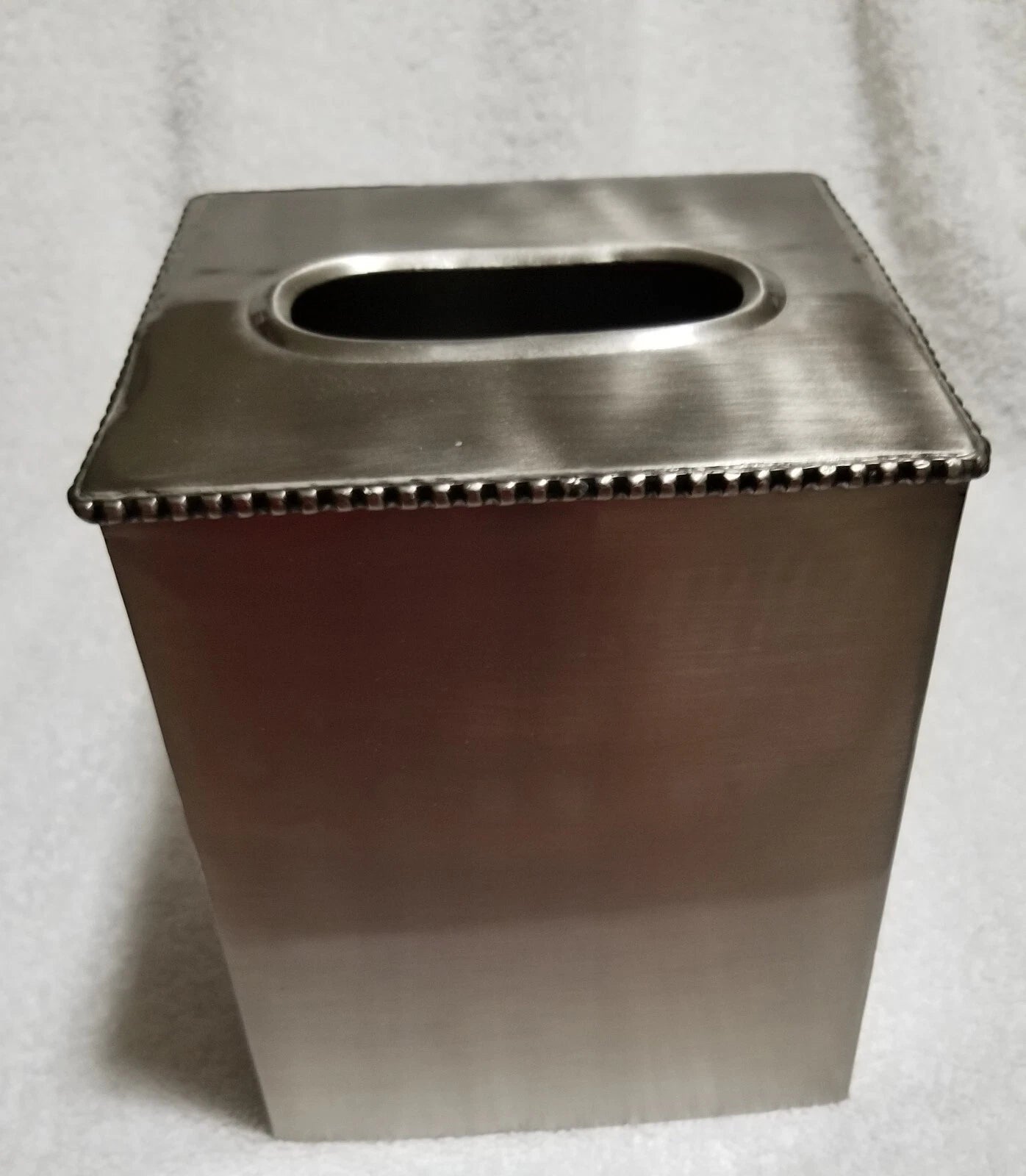 Vtg Pewter Color Metal Tissue Box Cover by Target--Appears to be Stainless | eBay