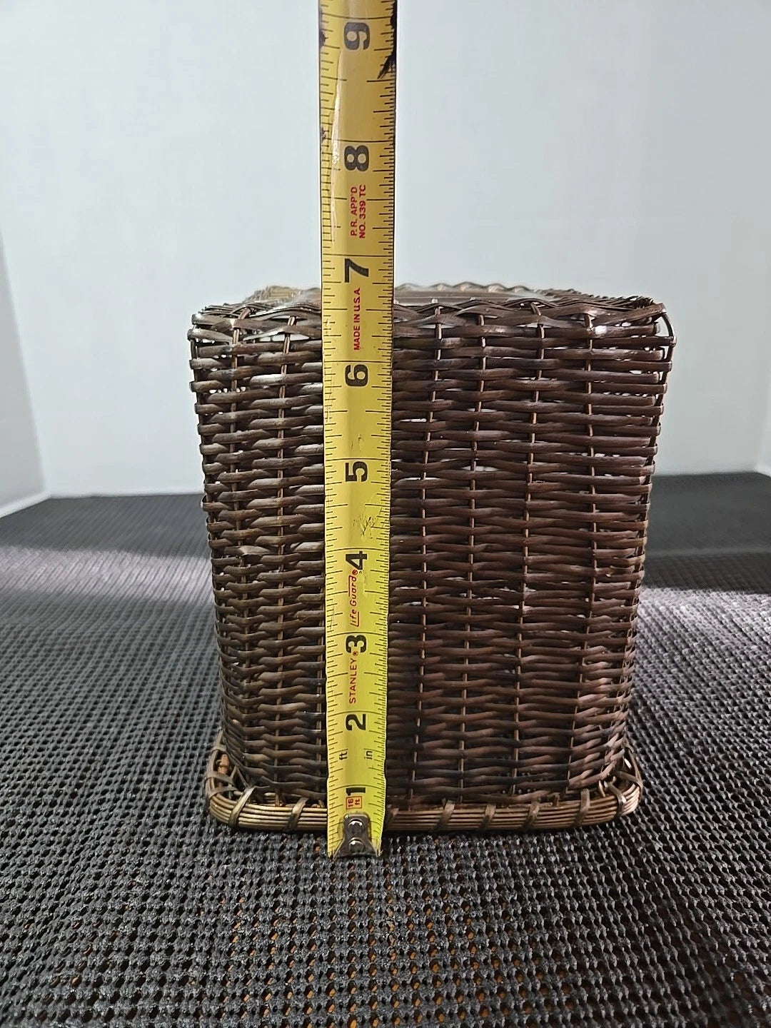 Vintage Wicker Weave Brass Tissue Box Cover | eBay
