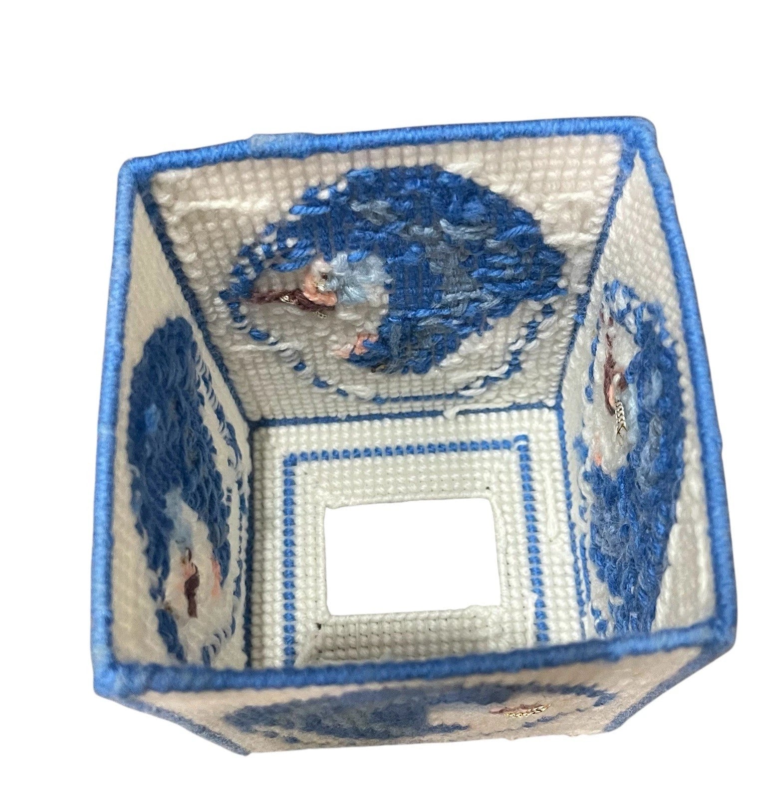 Vintage Crochet Knitting Handmade Tissue Box Cover For Square Boxes | eBay