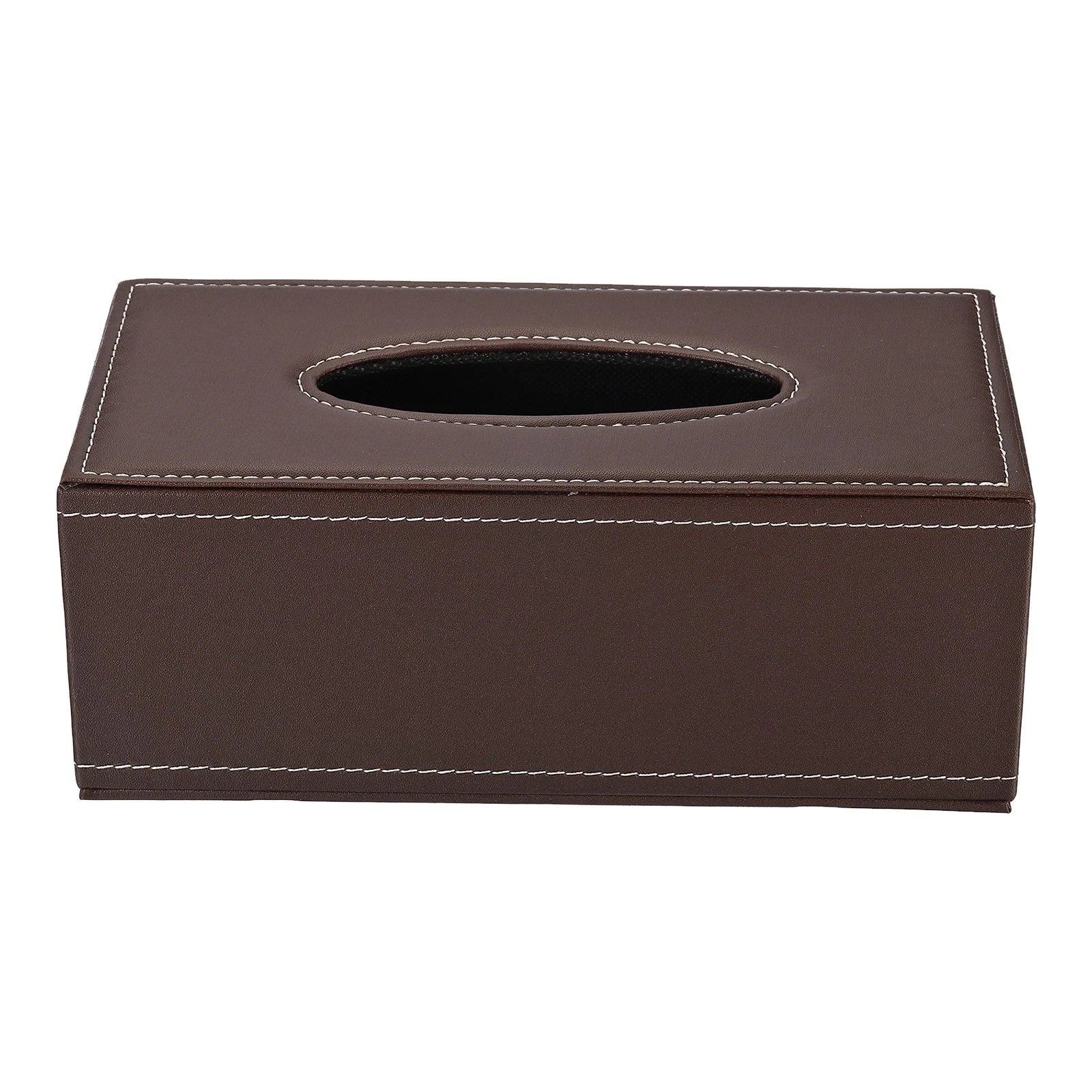 9.4x4.7x3.7" Tissue Box Cover PVC Leather Waterproof Napkin Dispenser Brown | eBay